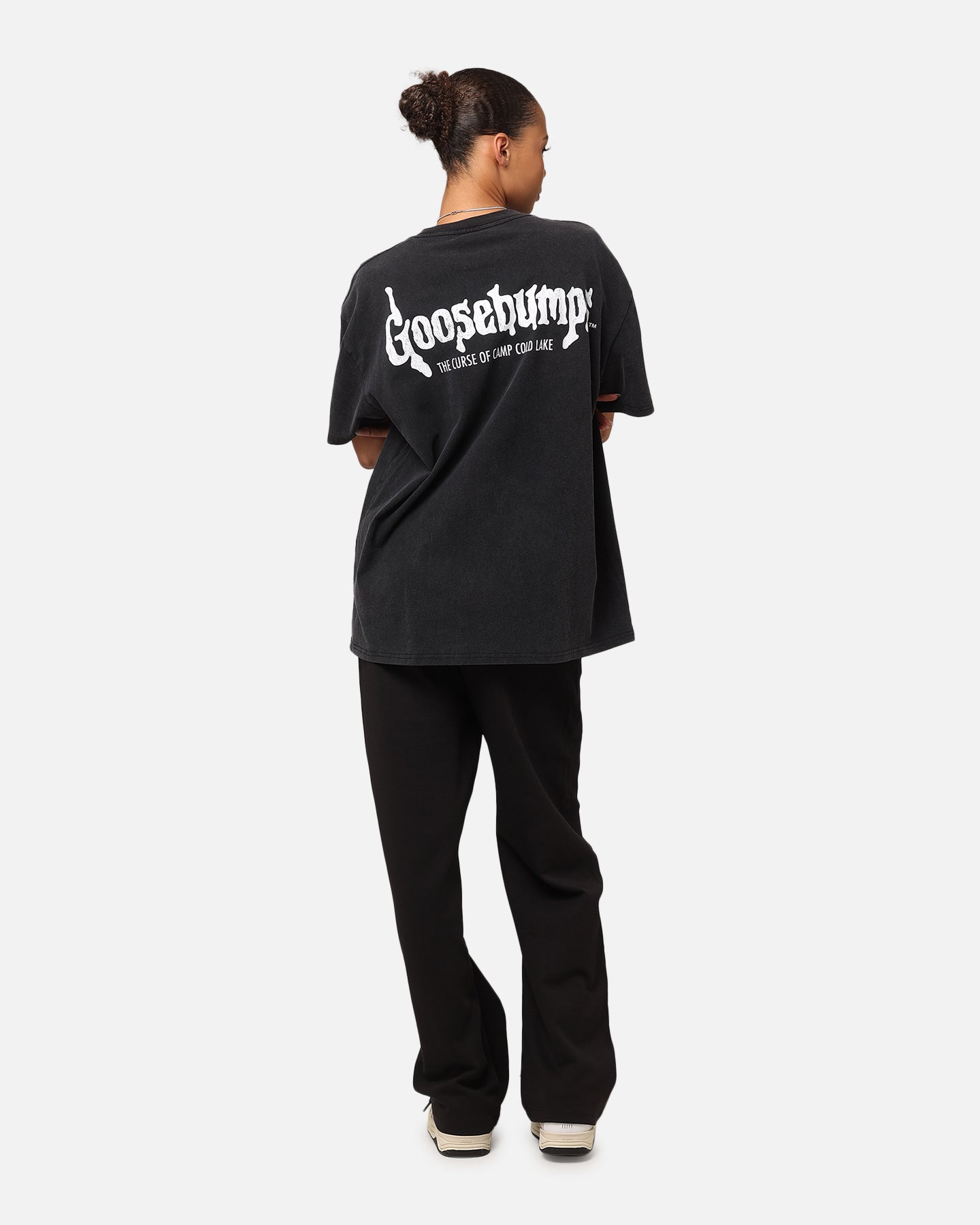 American Thrift X Goosebumps Cold Lake Heavy T-Shirt Vintage Black Style001