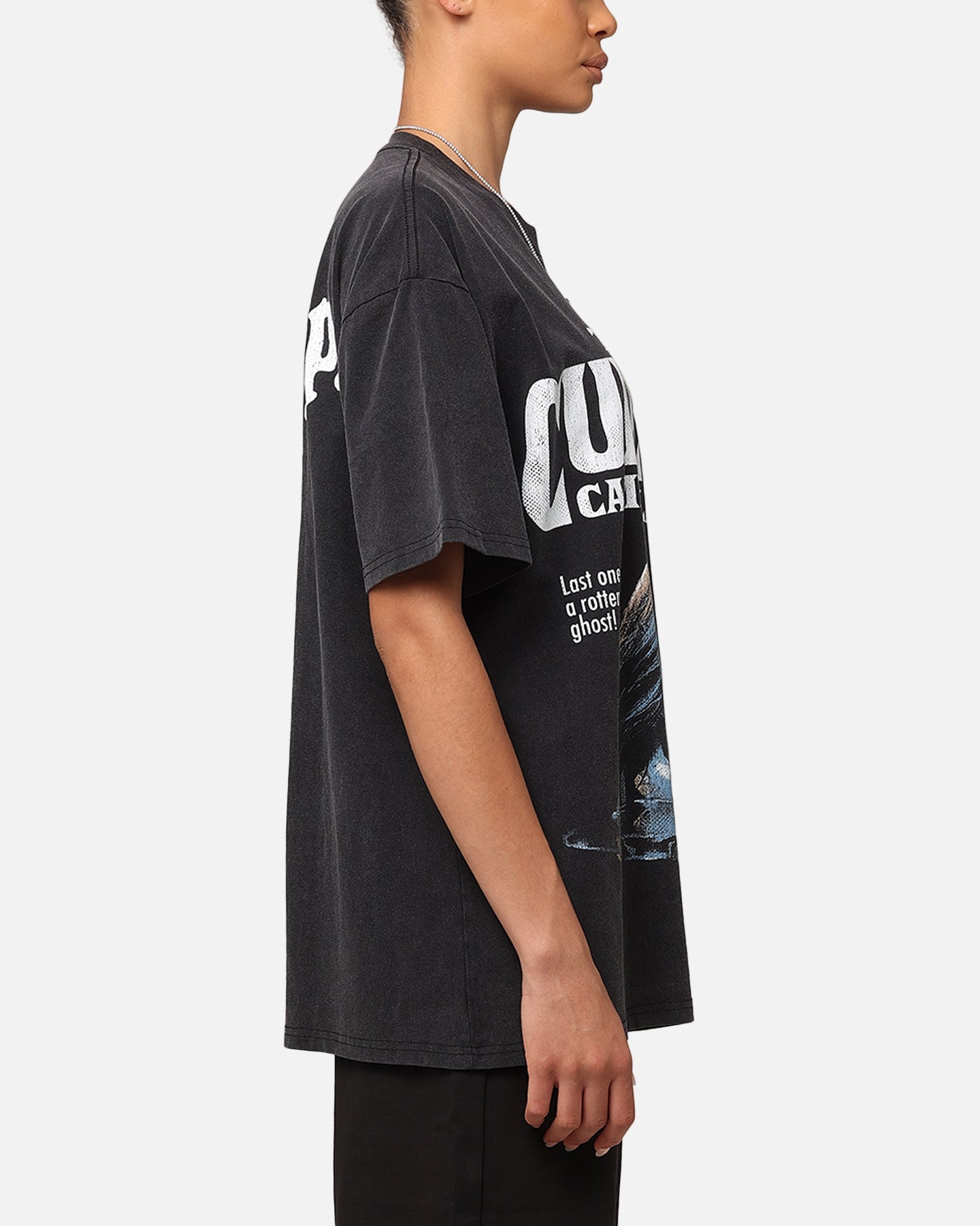 American Thrift X Goosebumps Cold Lake Heavy T-Shirt Vintage Black Style001