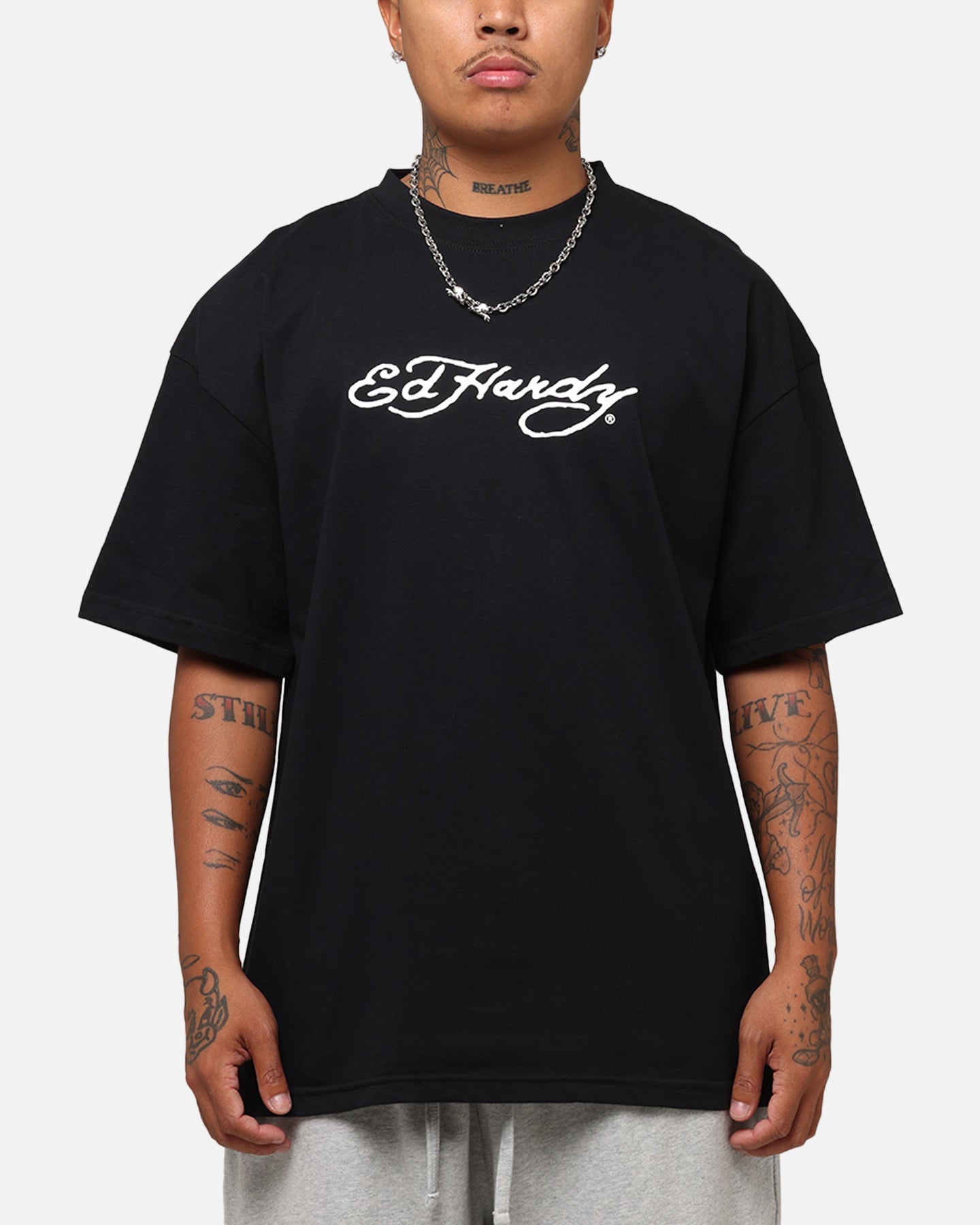 Ed Hardy Bulldog T-Shirt Black