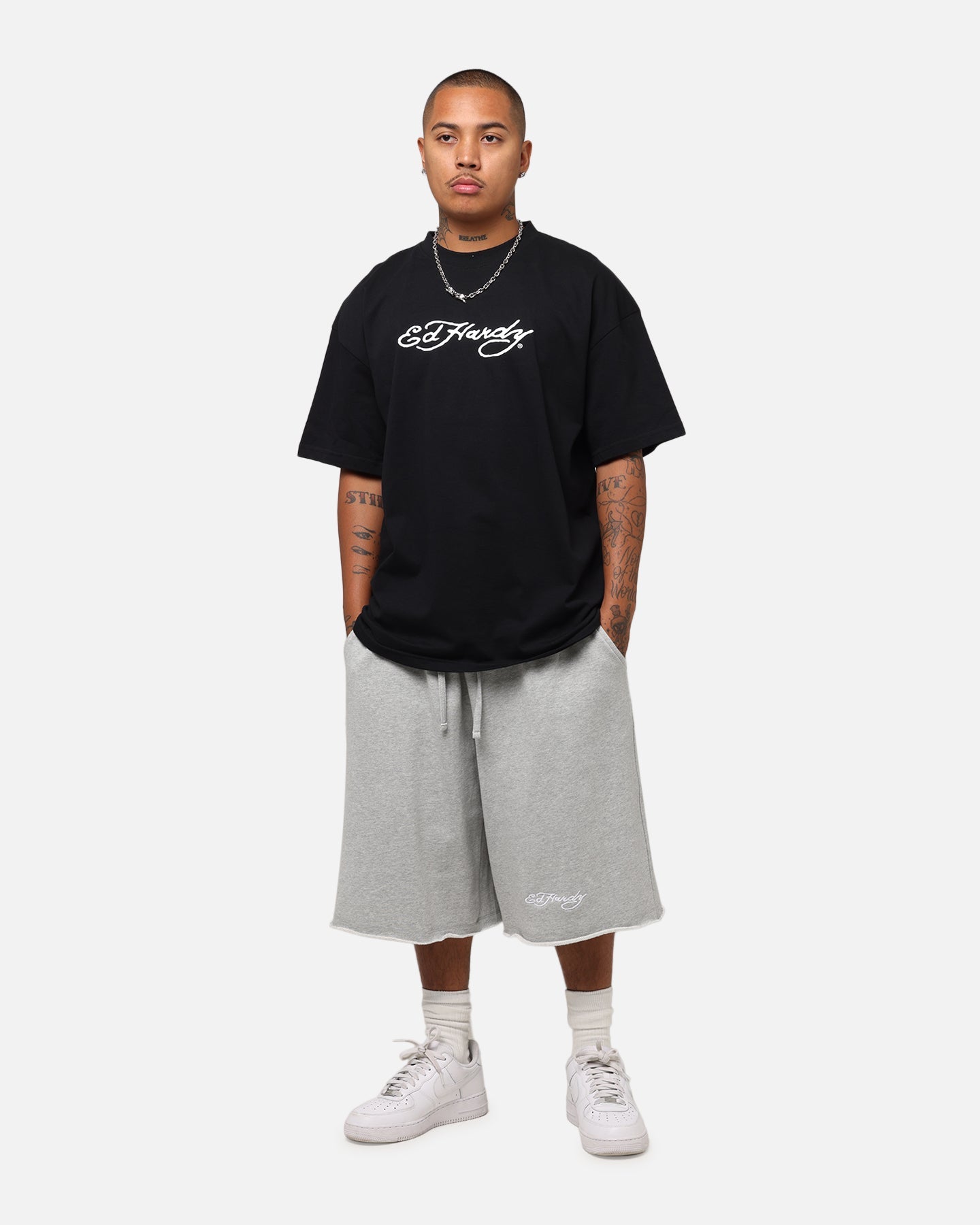 Ed Hardy Bulldog T-Shirt Black