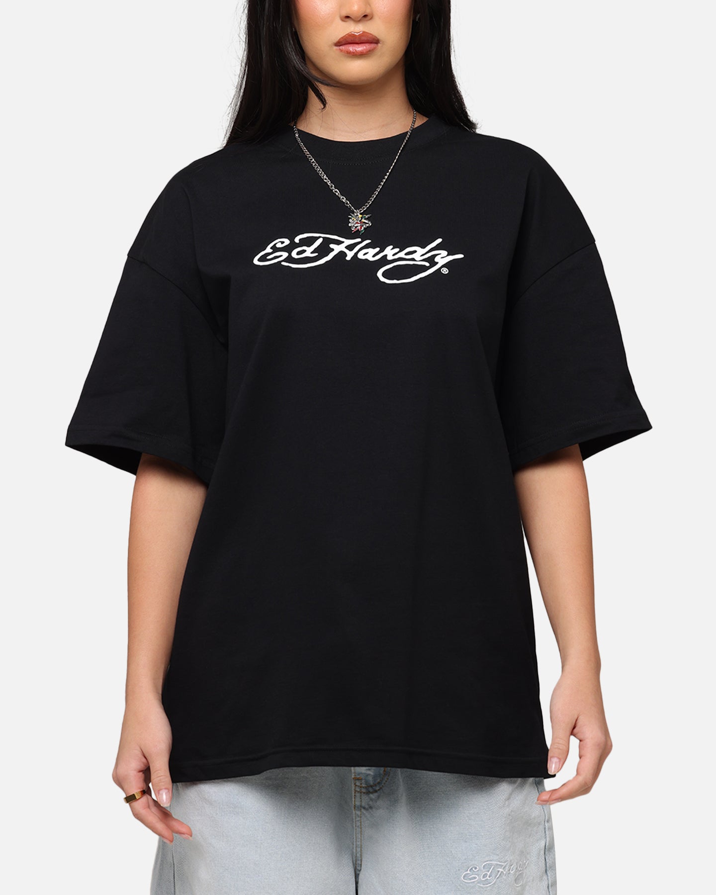 Ed Hardy Bulldog T-Shirt Black Style001
