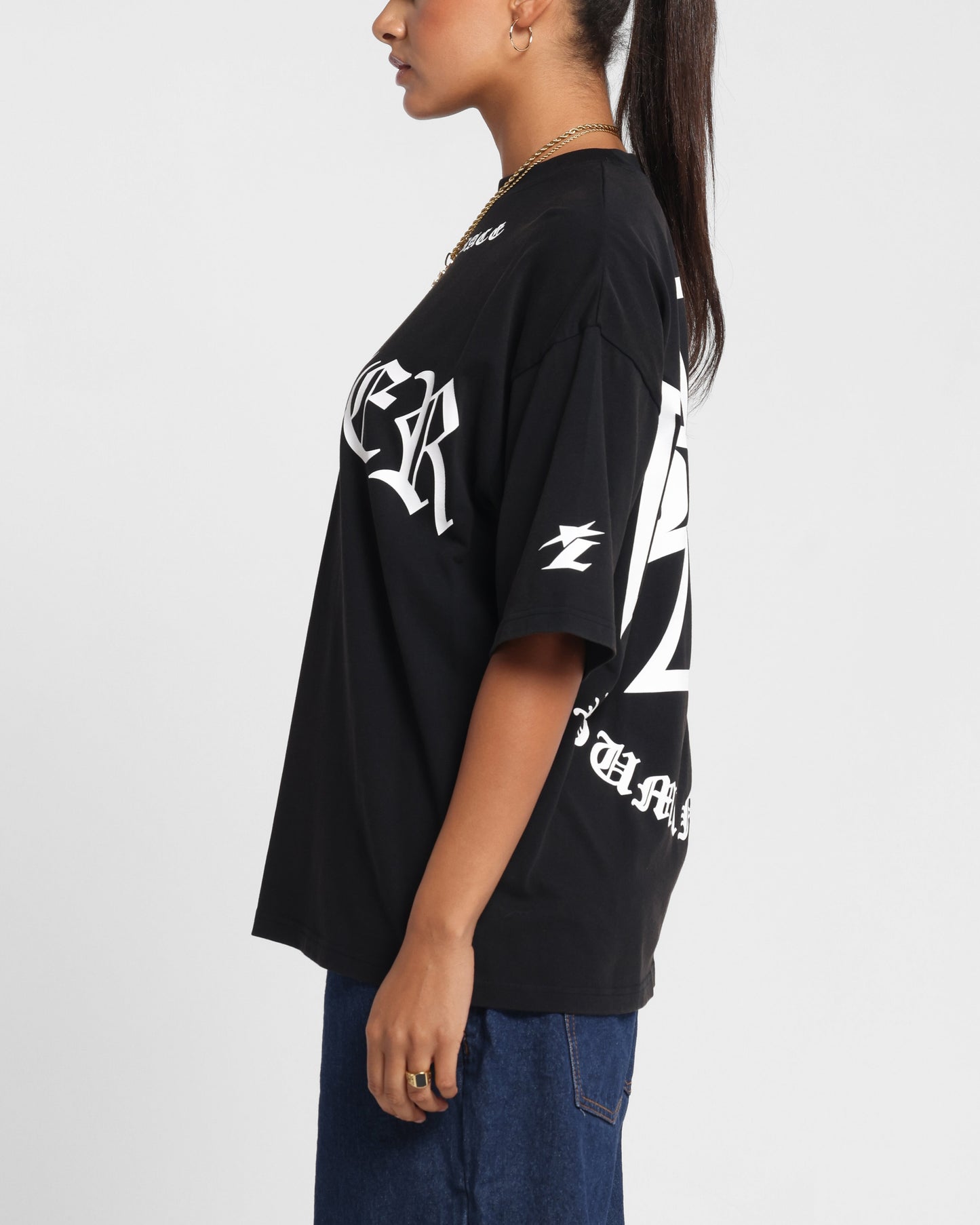 Loiter Biker Vintage T-Shirt Vintage Black Style001