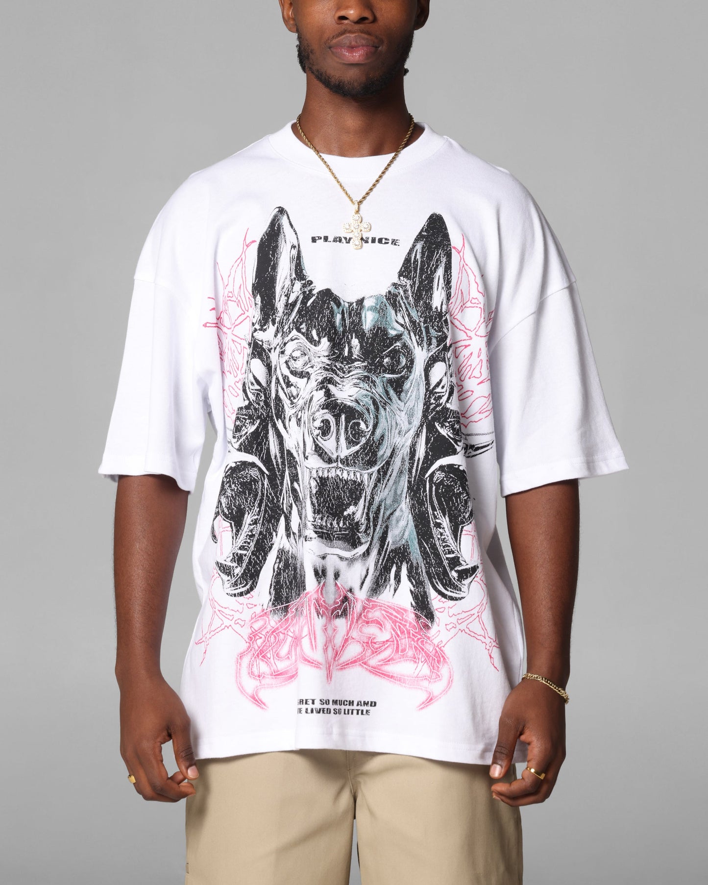 Loiter Dog Pound Vintage T-Shirt White