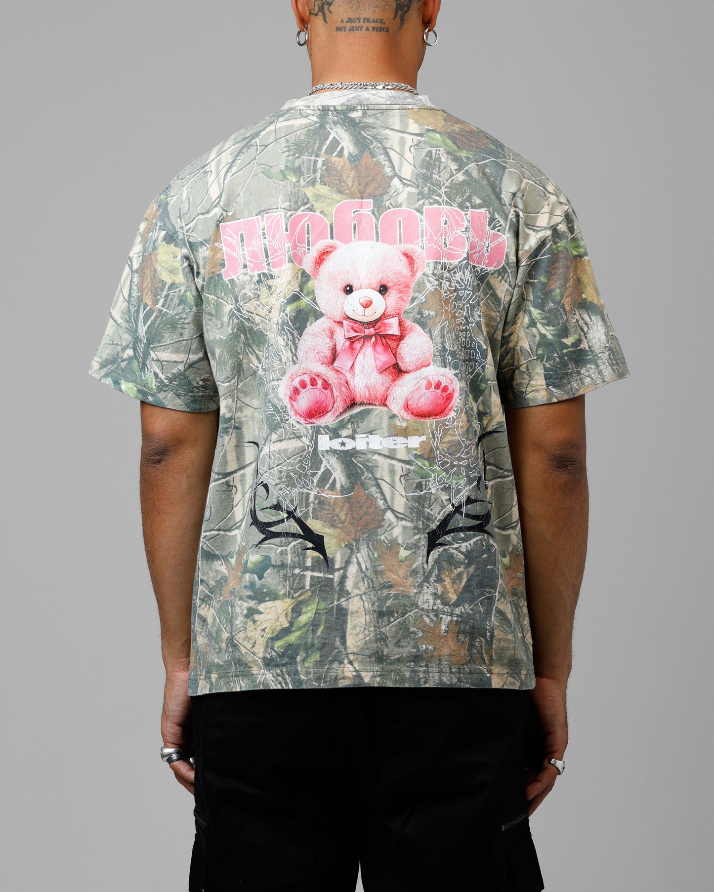 Loiter Care Vintage T-Shirt Real Tree Camo