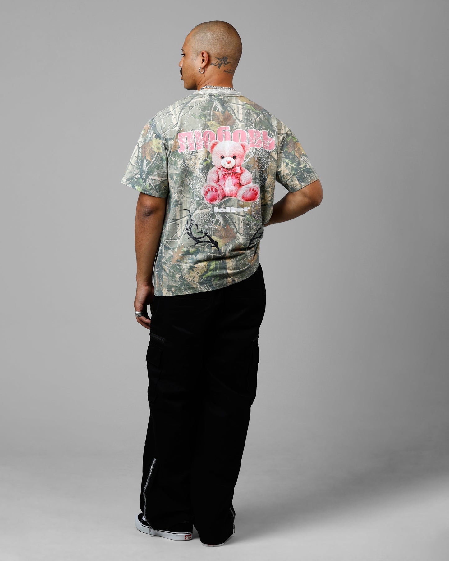 Loiter Care Vintage T-Shirt Real Tree Camo