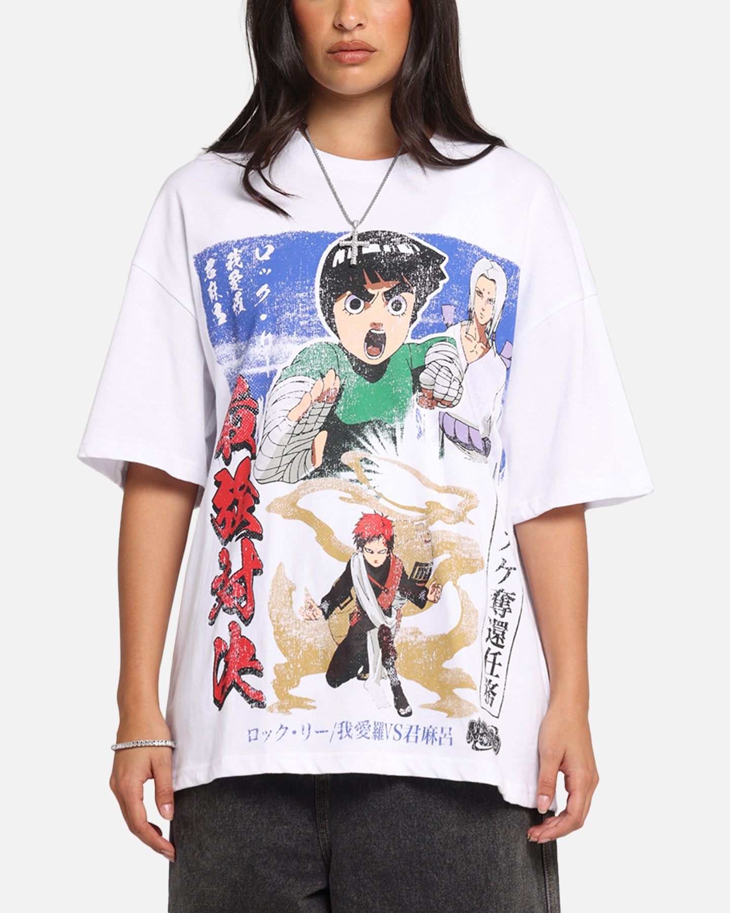 73 Studio X Naruto Kimmimaro Vintage T-Shirt White Style001