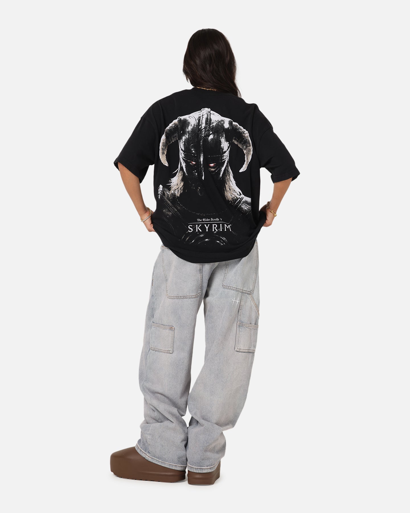 73 Studio X The Elder Scrolls V: Skyrim Aludin Vintage T-Shirt Black Acidwash Style001