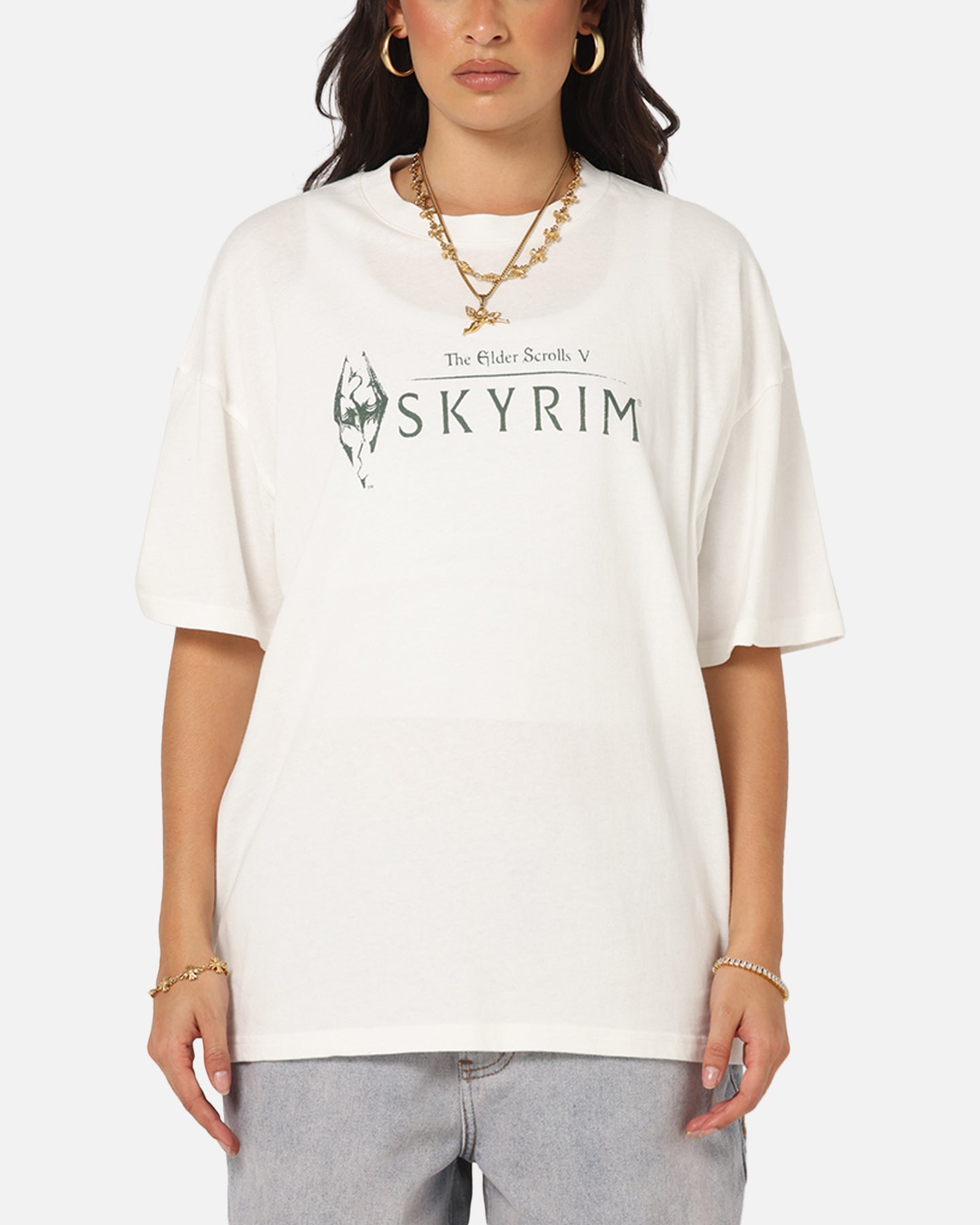 73 Studio X The Elder Scrolls V: Skyrim Vintage T-Shirt Off White Style001
