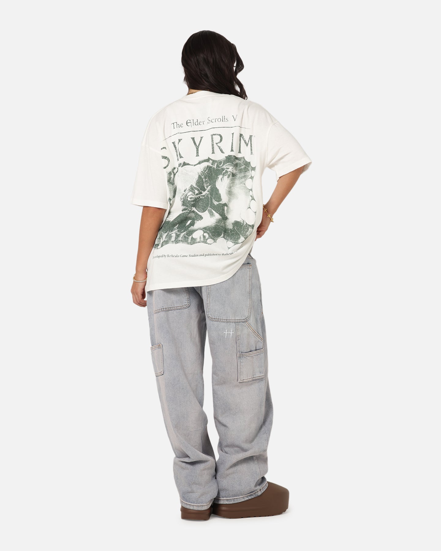73 Studio X The Elder Scrolls V: Skyrim Vintage T-Shirt Off White Style001