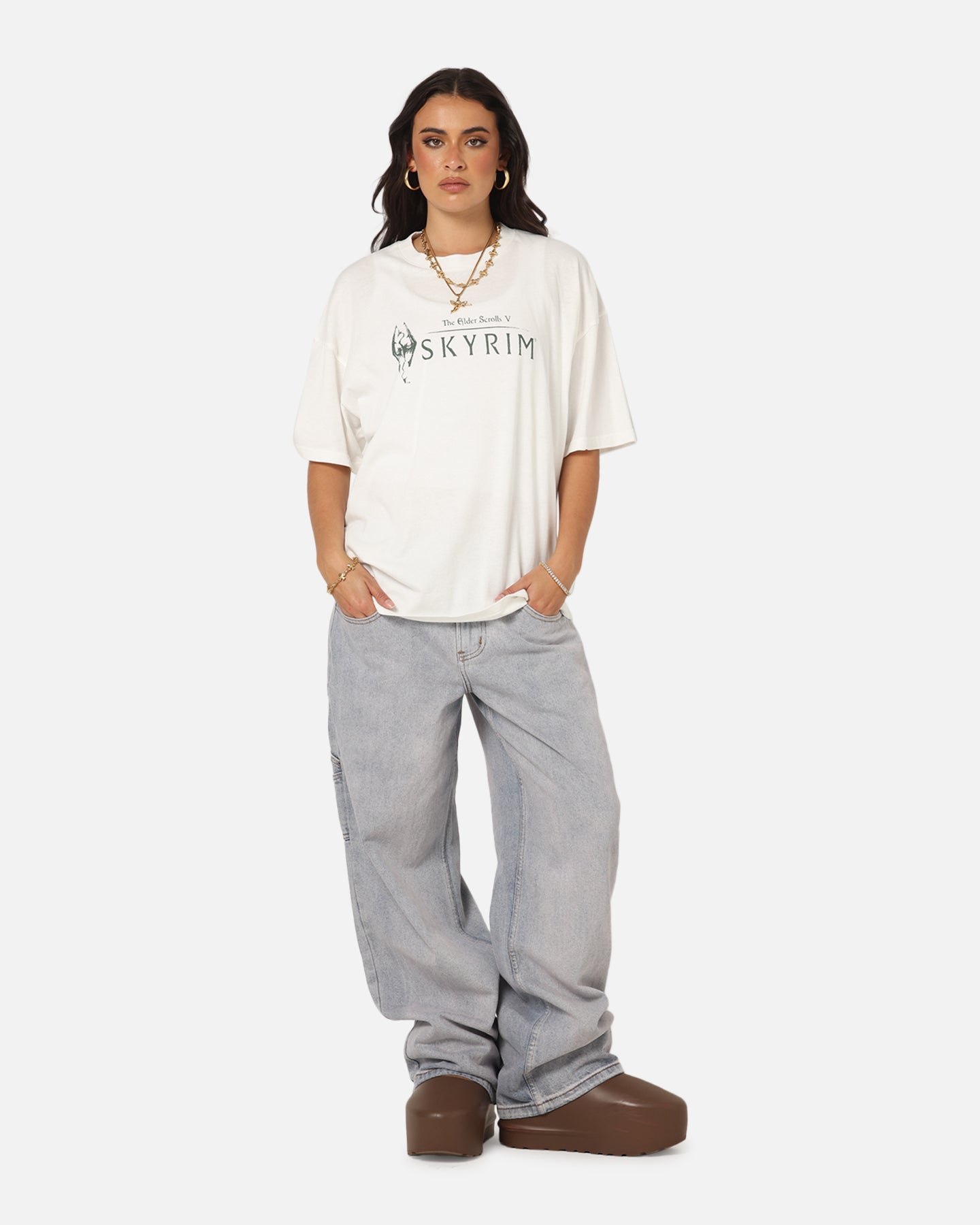 73 Studio X The Elder Scrolls V: Skyrim Vintage T-Shirt Off White Style001