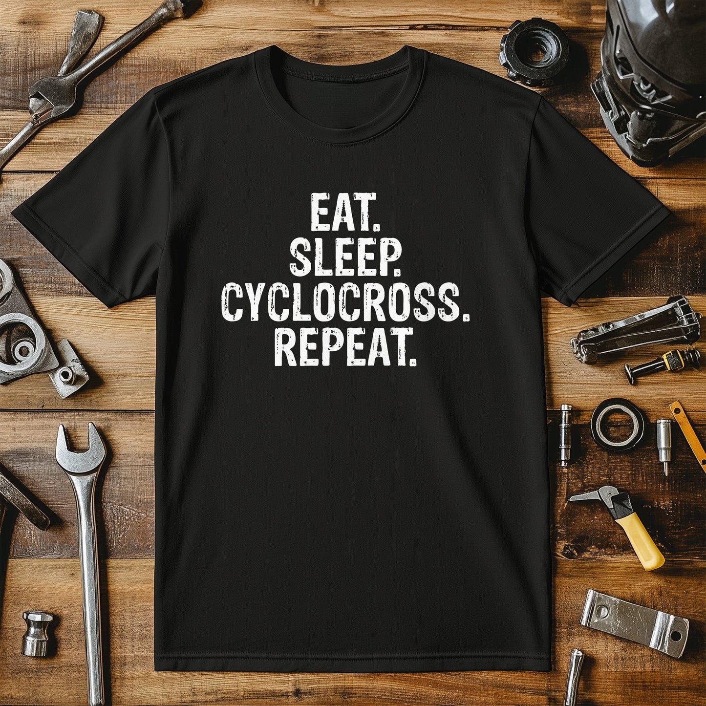 Eat Sleep Cyclecross Repeat T-shirt