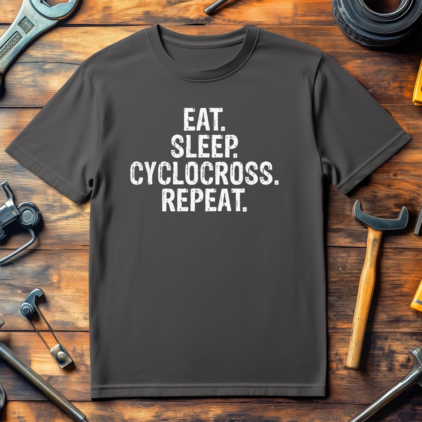 Eat Sleep Cyclecross Repeat T-shirt