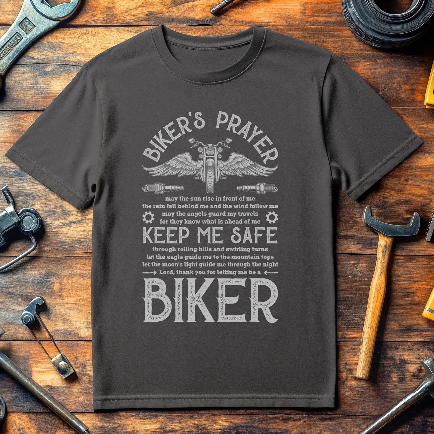 Biker's Prayer Vintage T-Shirt -