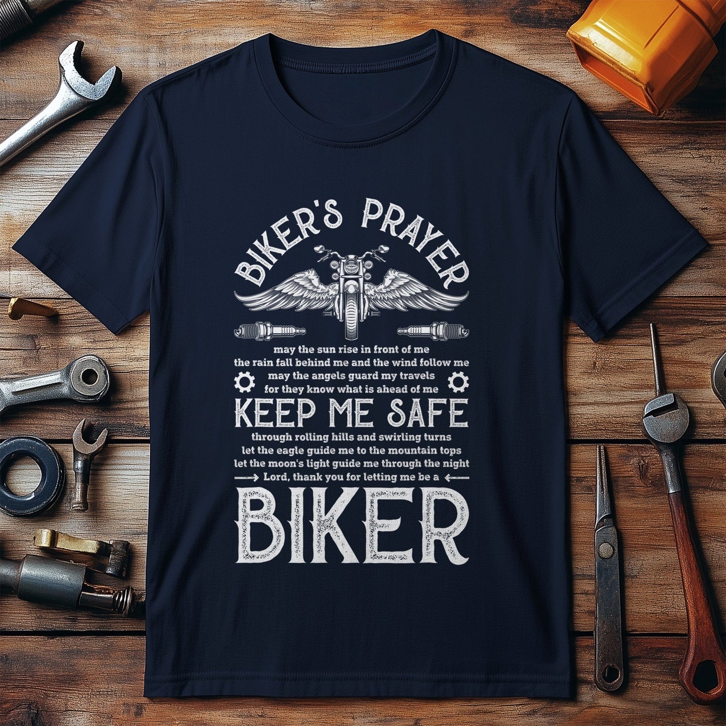 Biker's Prayer Vintage T-Shirt -