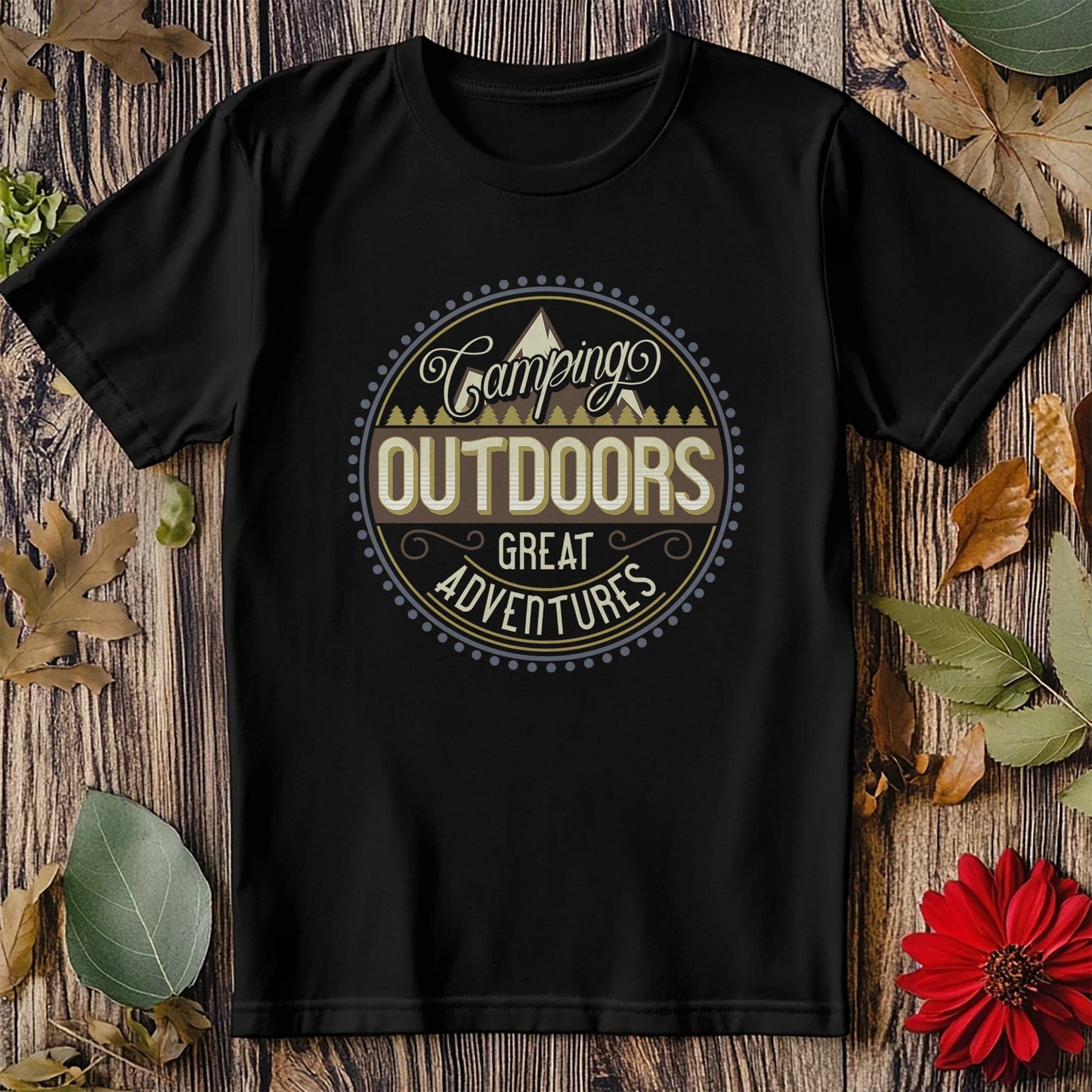 0418.Oleg.Camping_font.S4 T-shirt