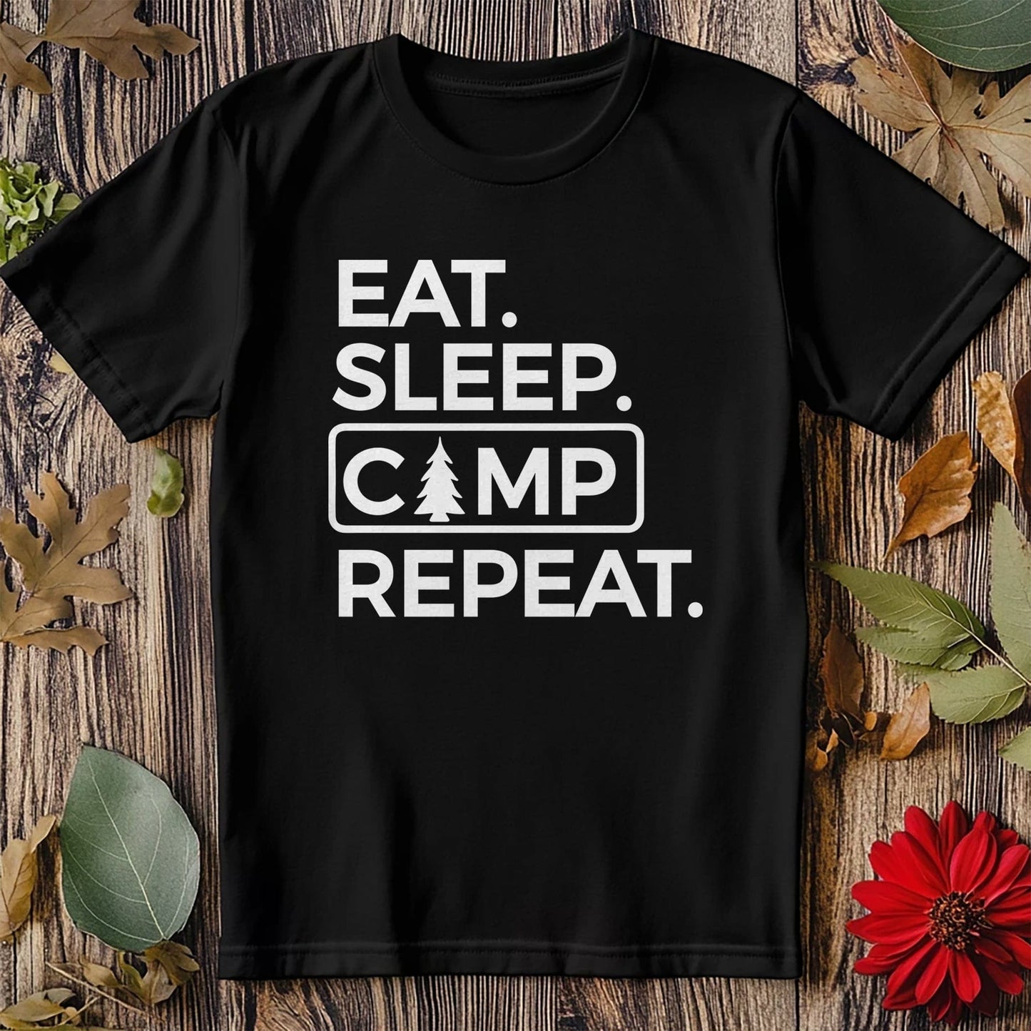 Eat Sleep Camp Repeat T-Shirt -