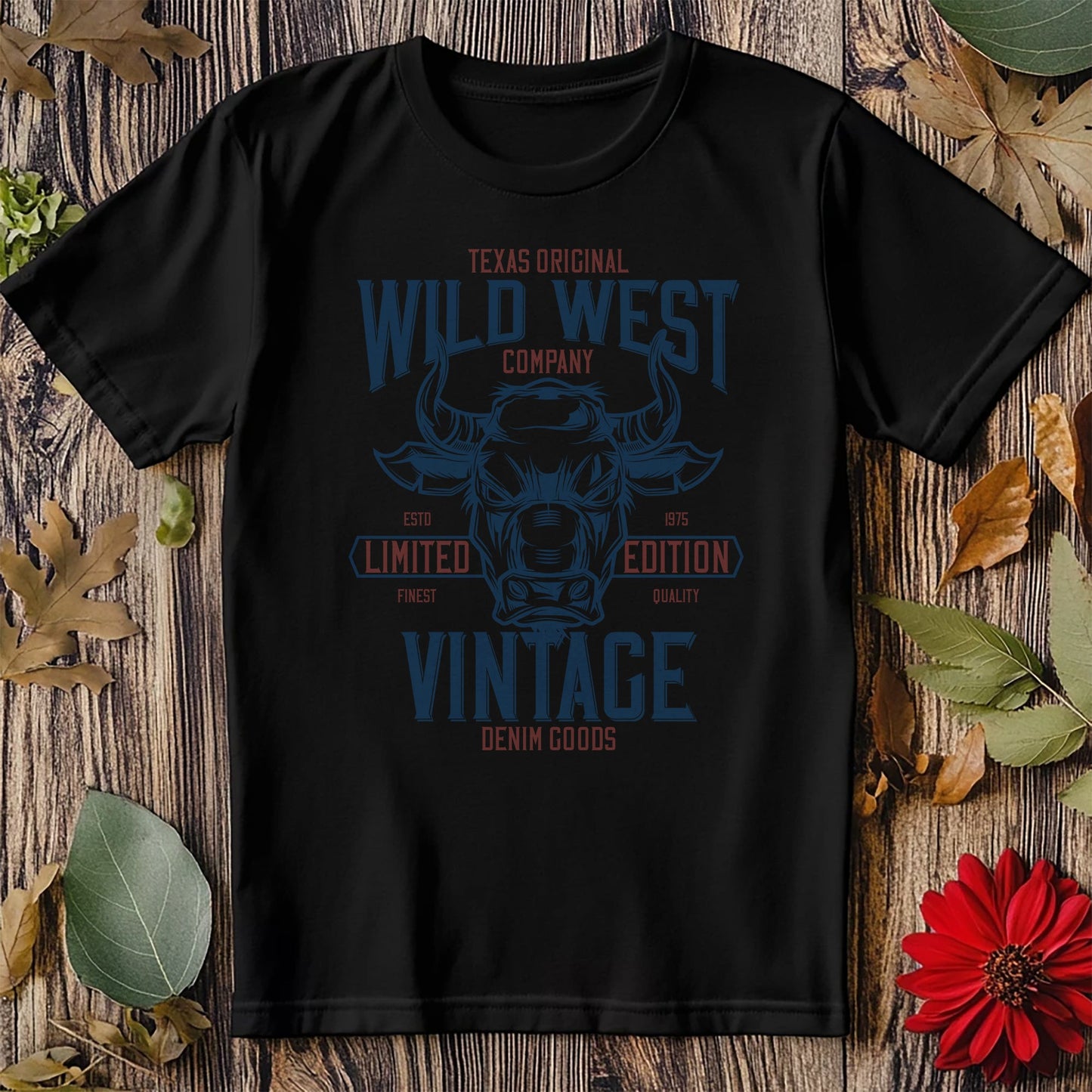Wild West Vintage Bull T-Shirt -