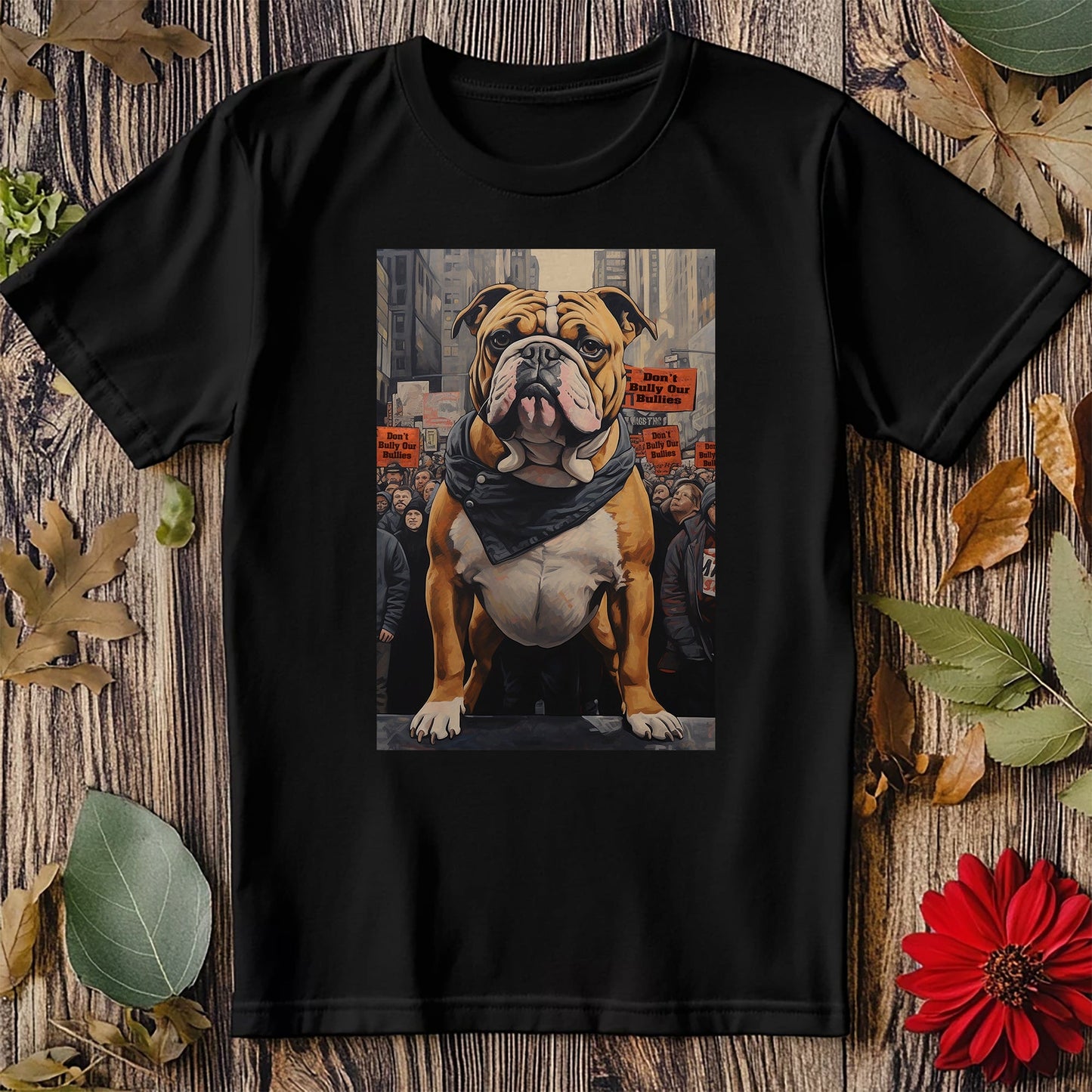 XL Bully Protest Poster T-Shirt -