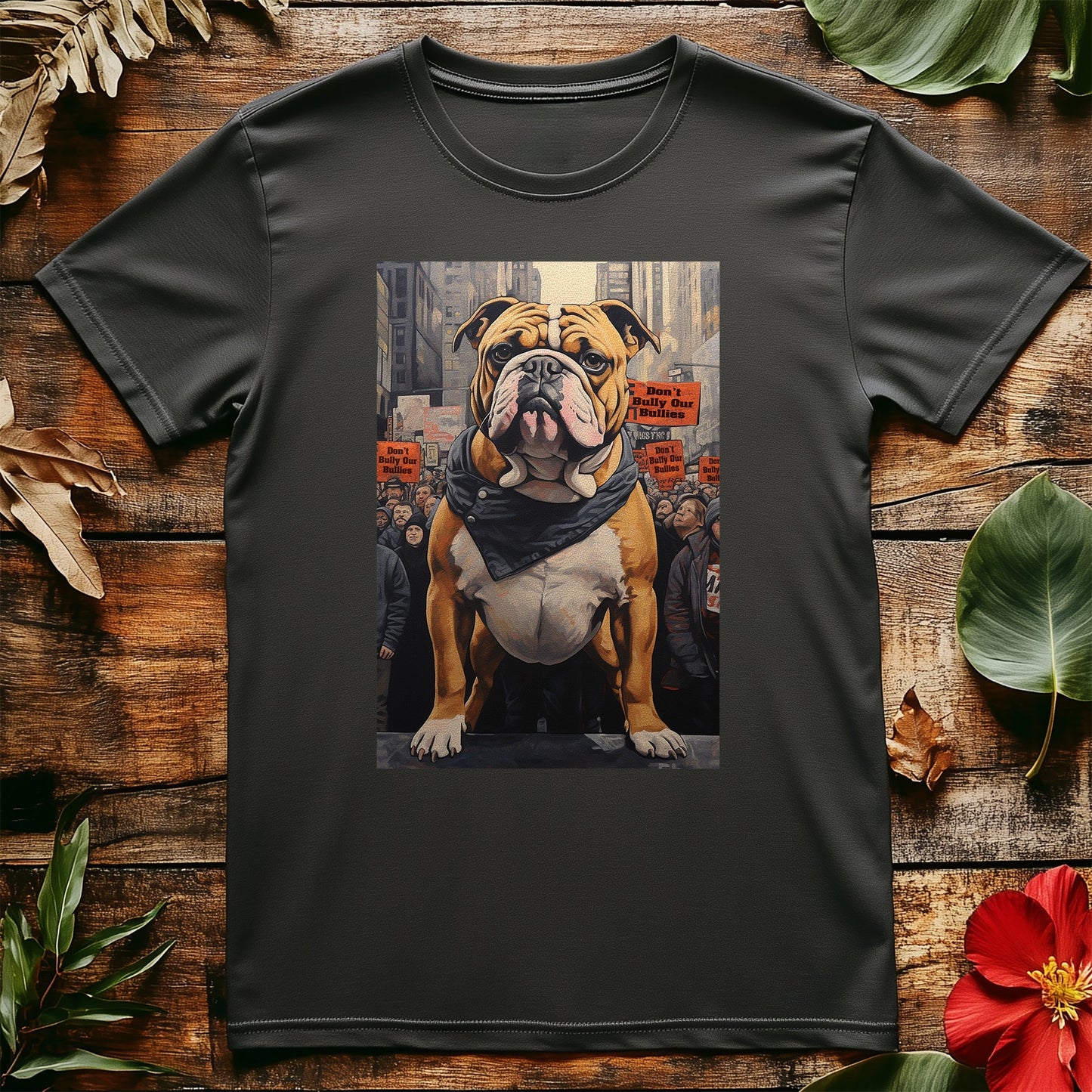 XL Bully Protest Poster T-Shirt -