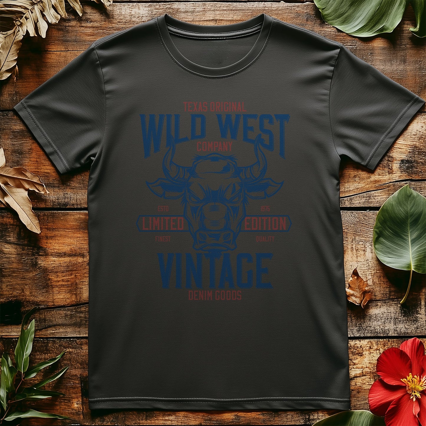 Wild West Vintage Bull T-Shirt -