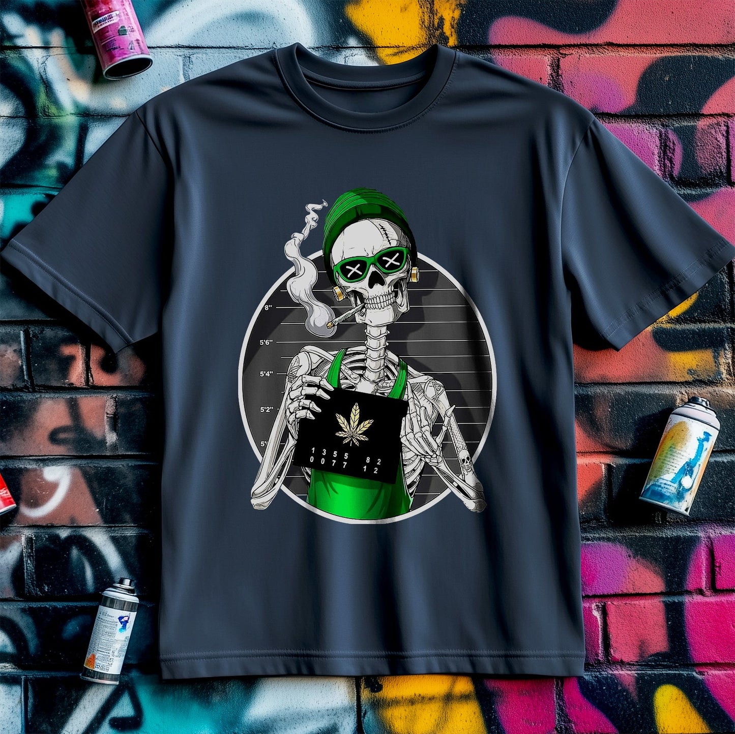 Cannabis Mugshot T-Shirt - Hilarious
