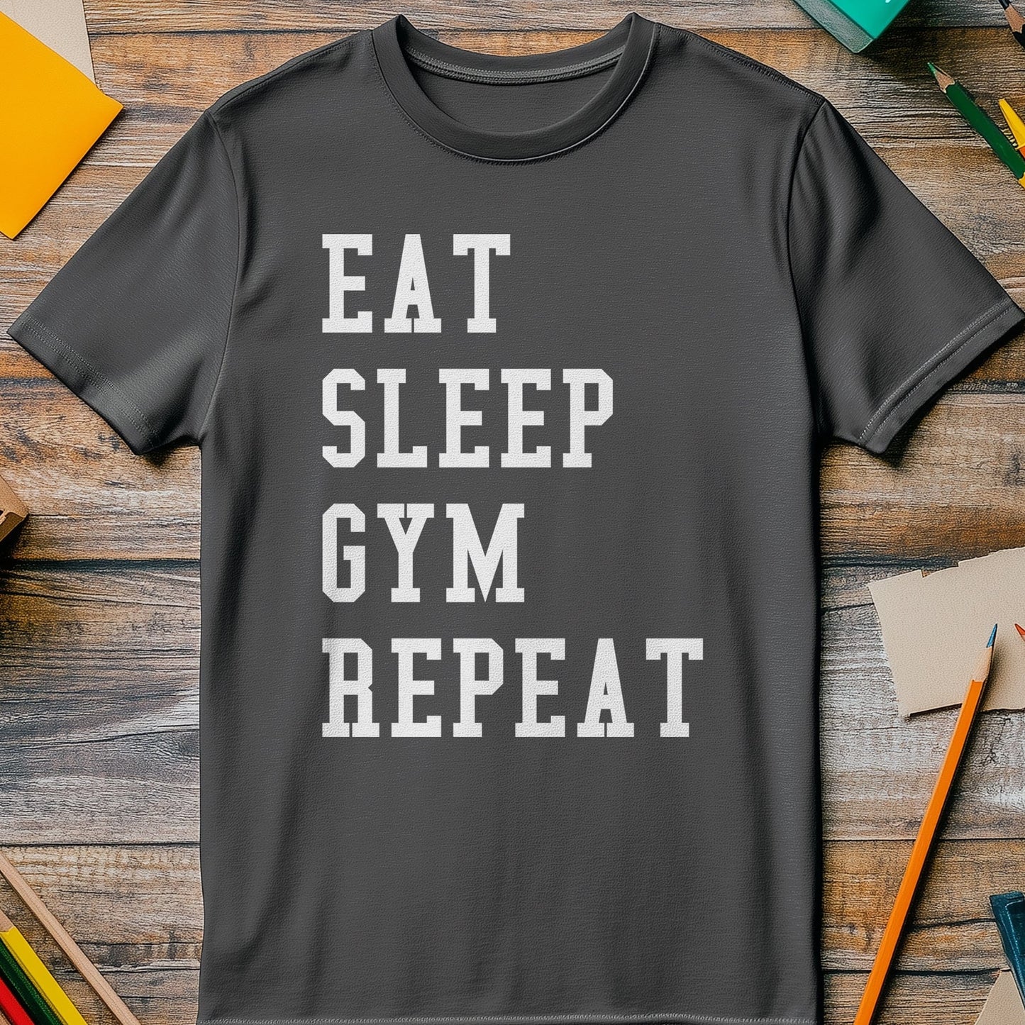Eat-Sleep-Gym Repeat T-Shirt - Unisex