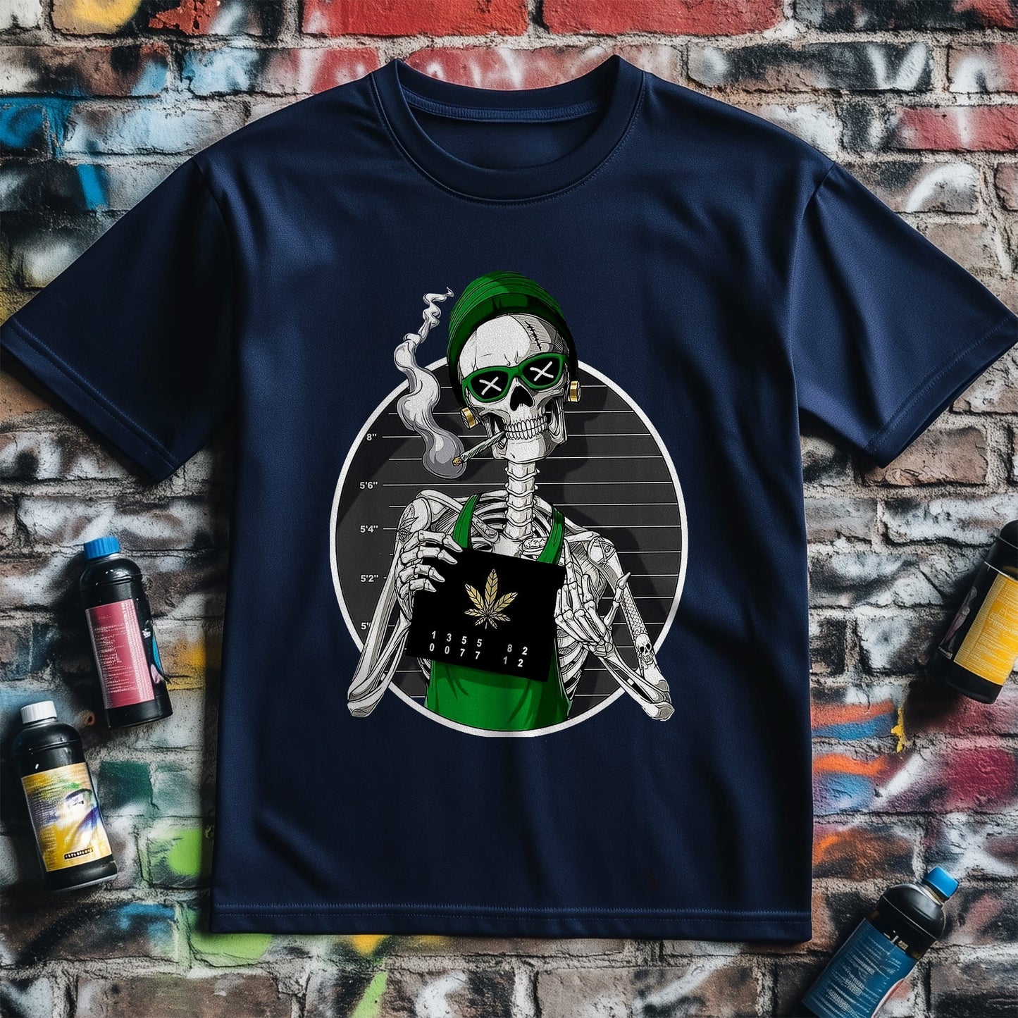 Cannabis Mugshot T-Shirt - Hilarious