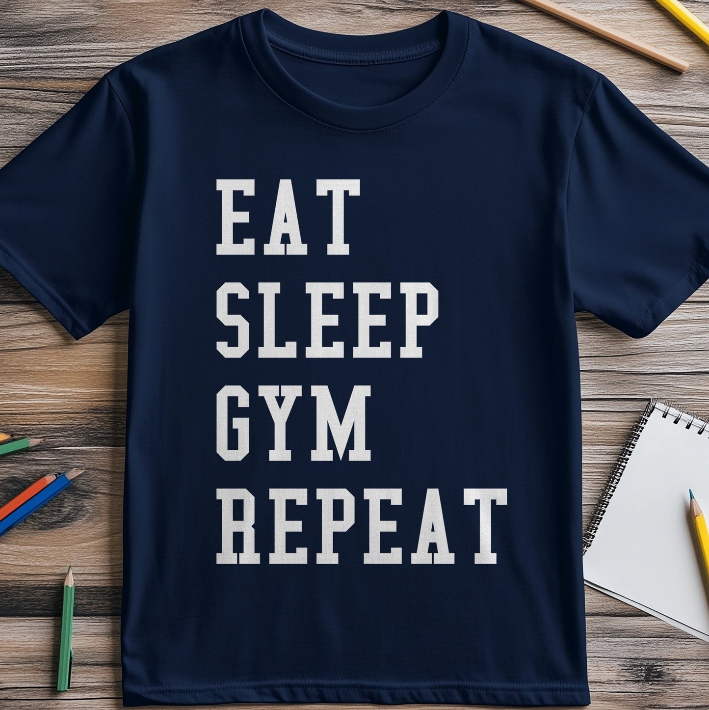 Eat-Sleep-Gym Repeat T-Shirt - Unisex