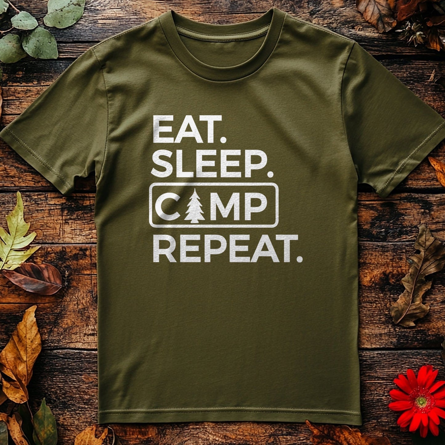 Eat Sleep Camp Repeat T-Shirt -