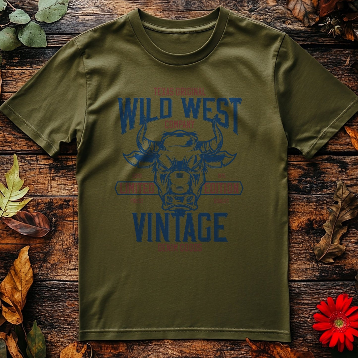 Wild West Vintage Bull T-Shirt -