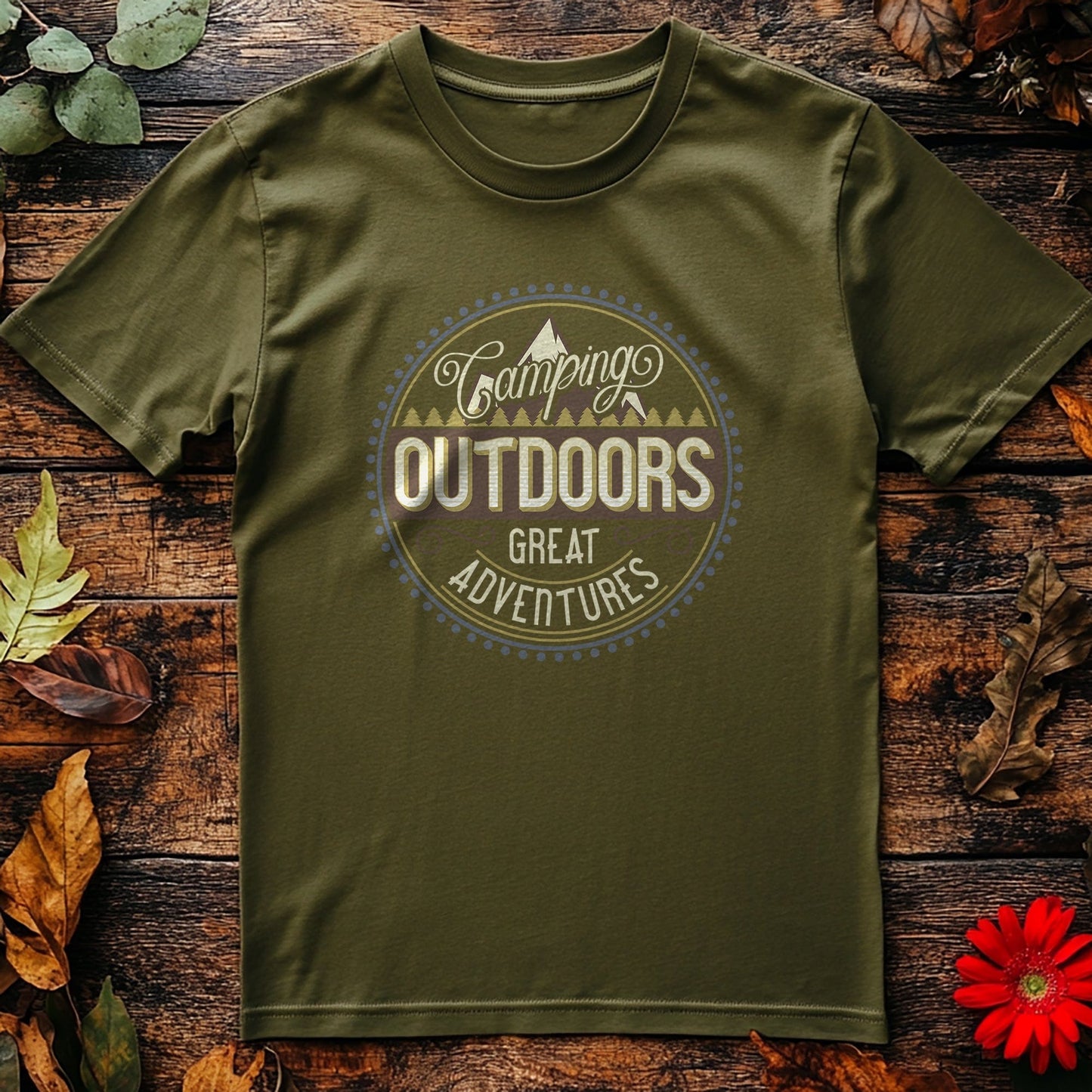 0418.Oleg.Camping_font.S4 T-shirt
