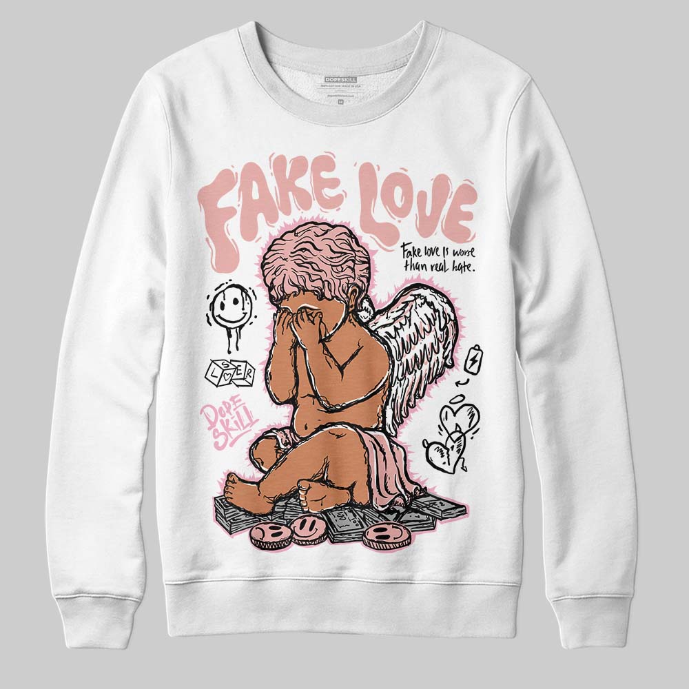 Rust Pink 1s 2025 DopeSkill Sweatshirt False Love Graphic