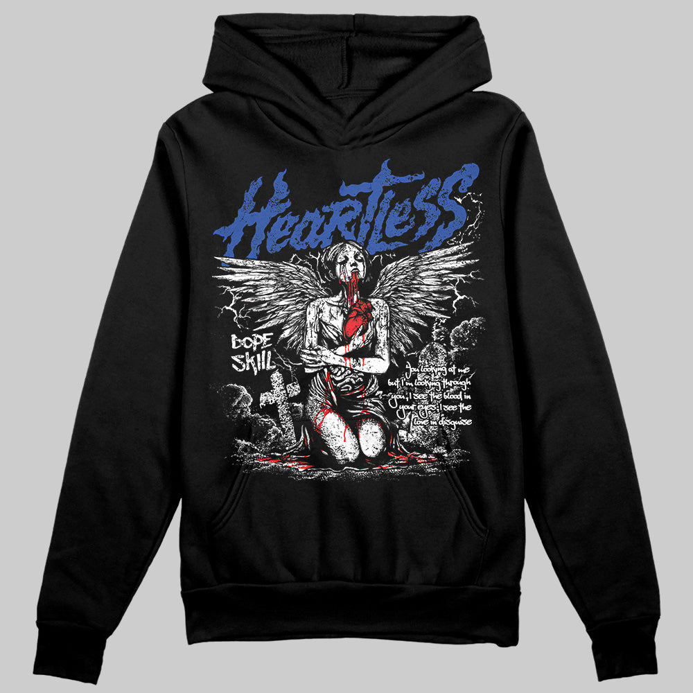 Royal Blue Collection DopeSkill Hoodie Sweatshirt Heartless Graphic