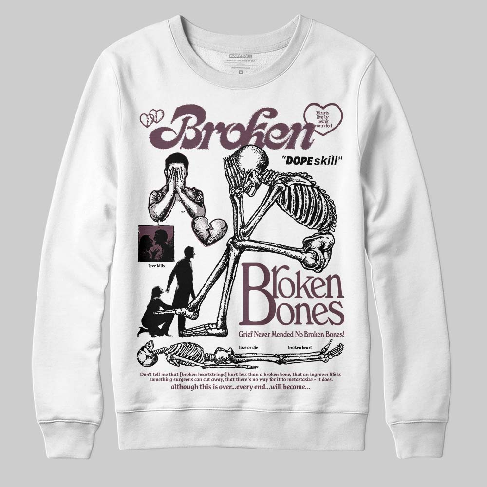 A Ma Maniere x "Violet Ore" 5s DopeSkill Sweatshirt Broken Bones Graphic