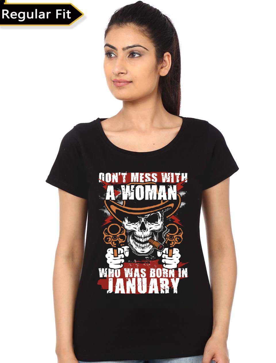 Don’t Mess With A Woman Black Girls T-Shirt