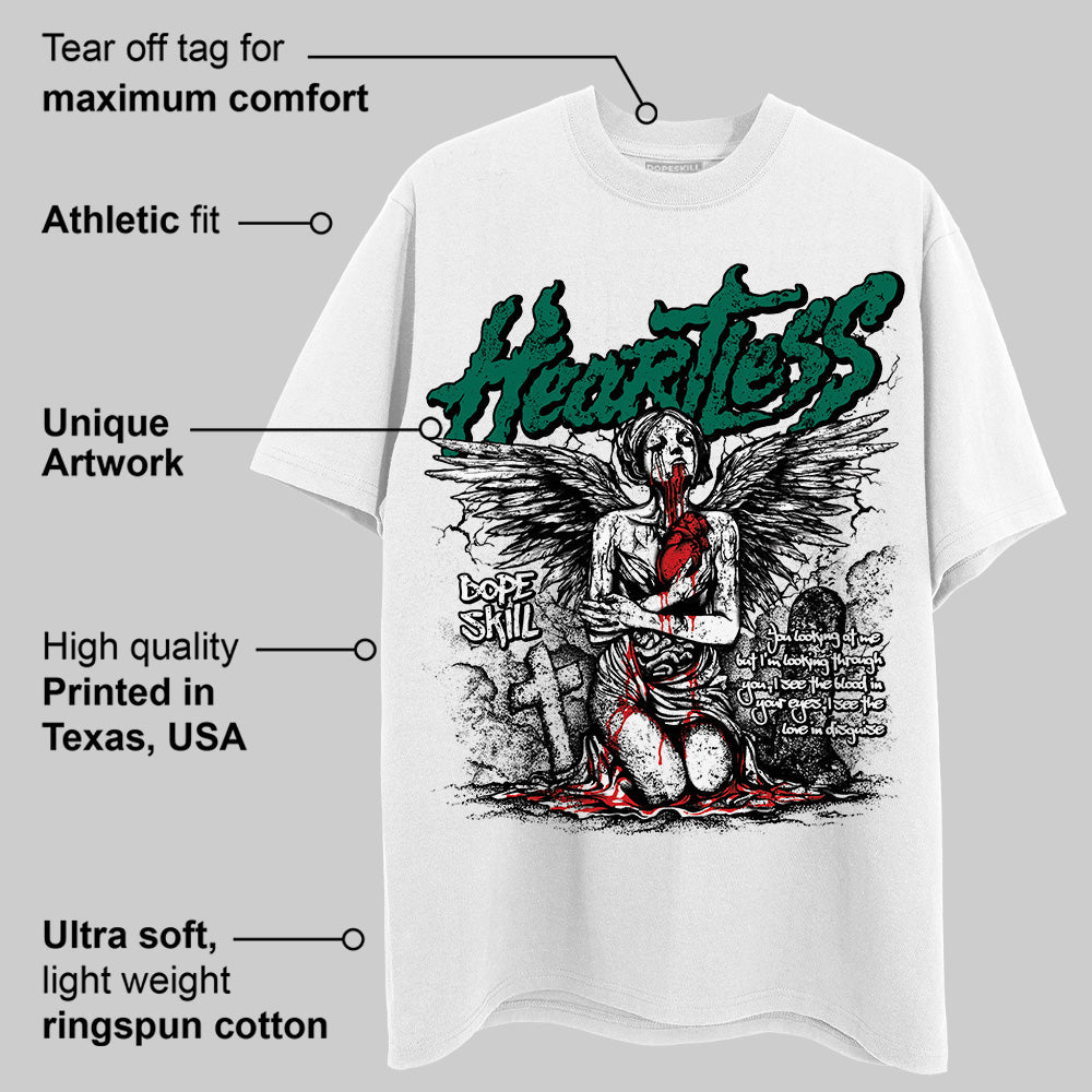 Oxidized Green 4s DopeSkill T-Shirt Heartless Graphic