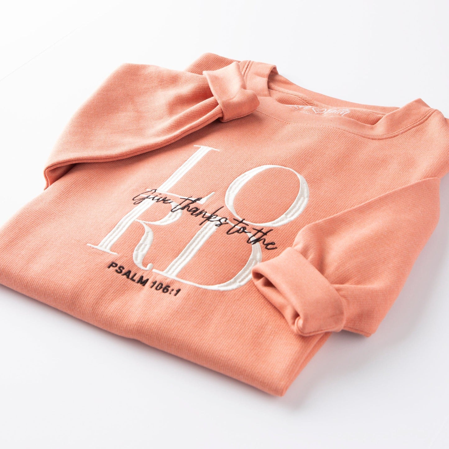 Embroidered Give Thanks To The Lord Sweatshirt