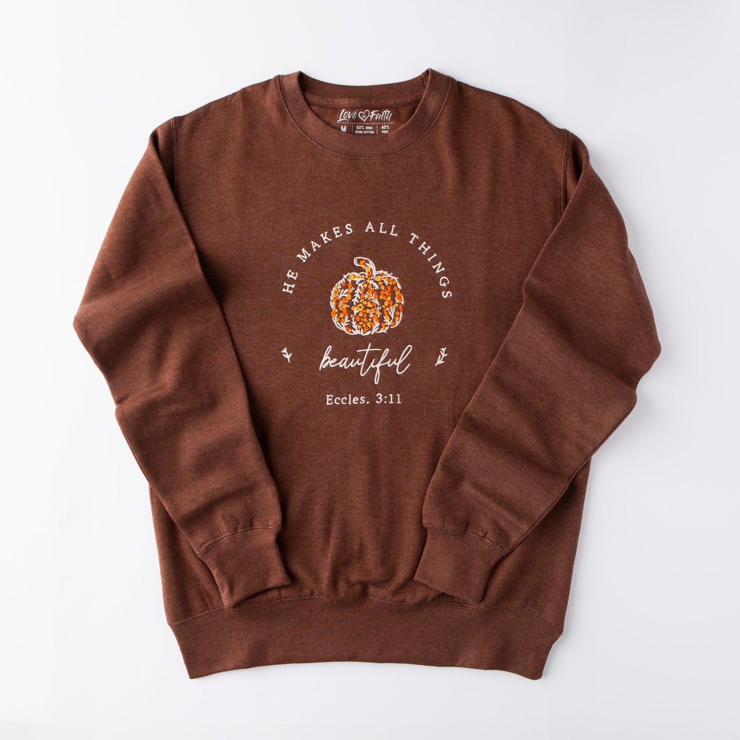 Embroidered He Makes All Things Beautiful Sweatshirt