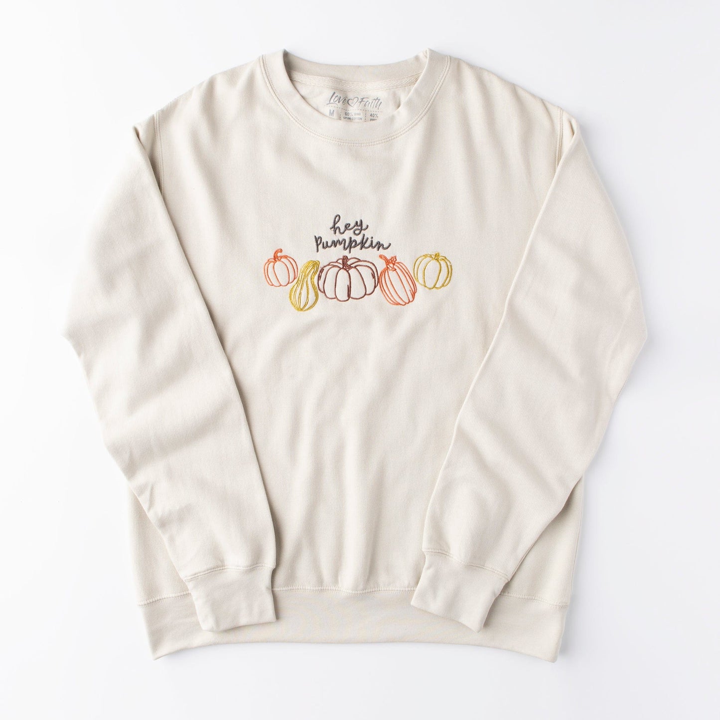 Embroidered Hey Pumpkin Sweatshirt - 5