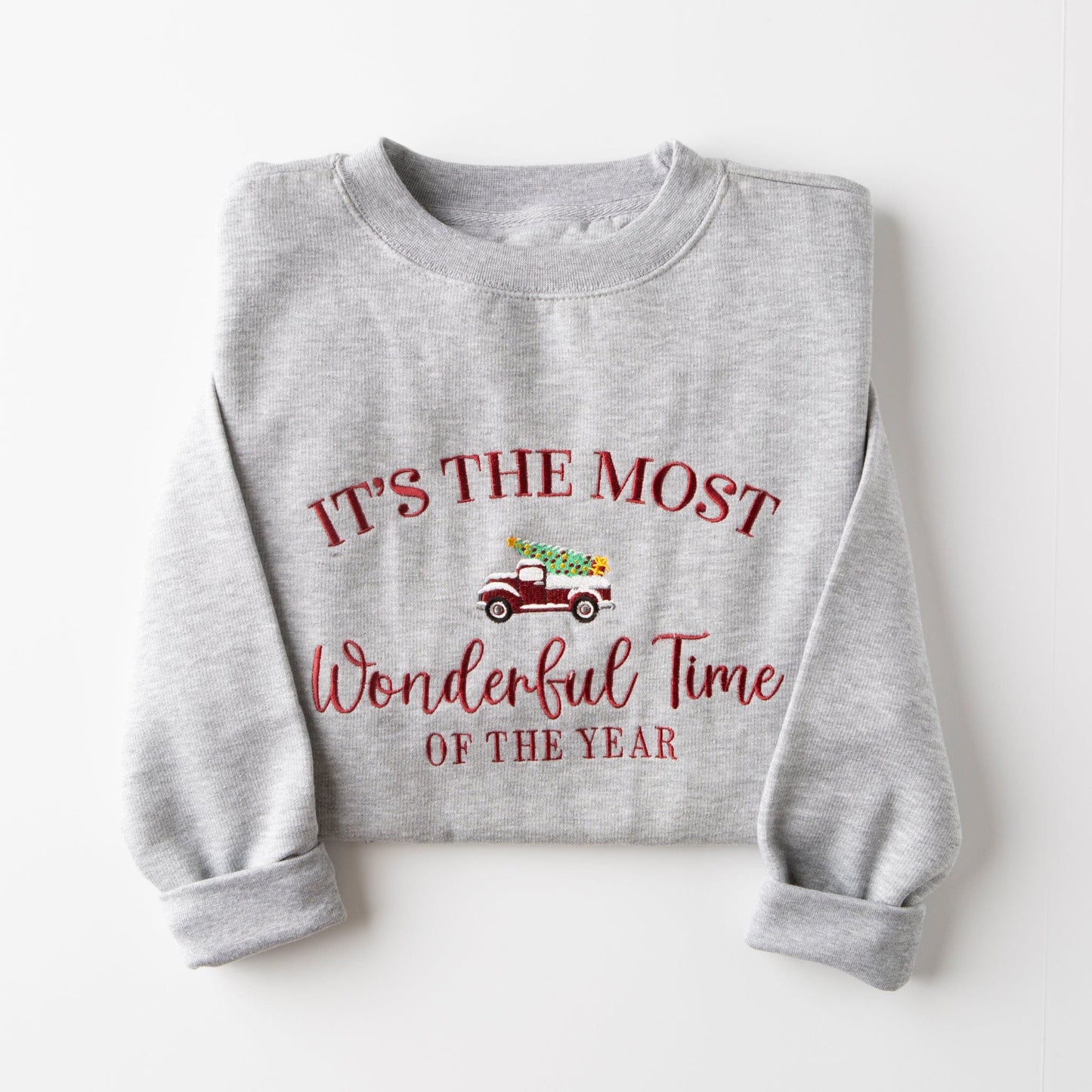 Embroidered It's the Most Wonderful Time Sweatshirt - 20
