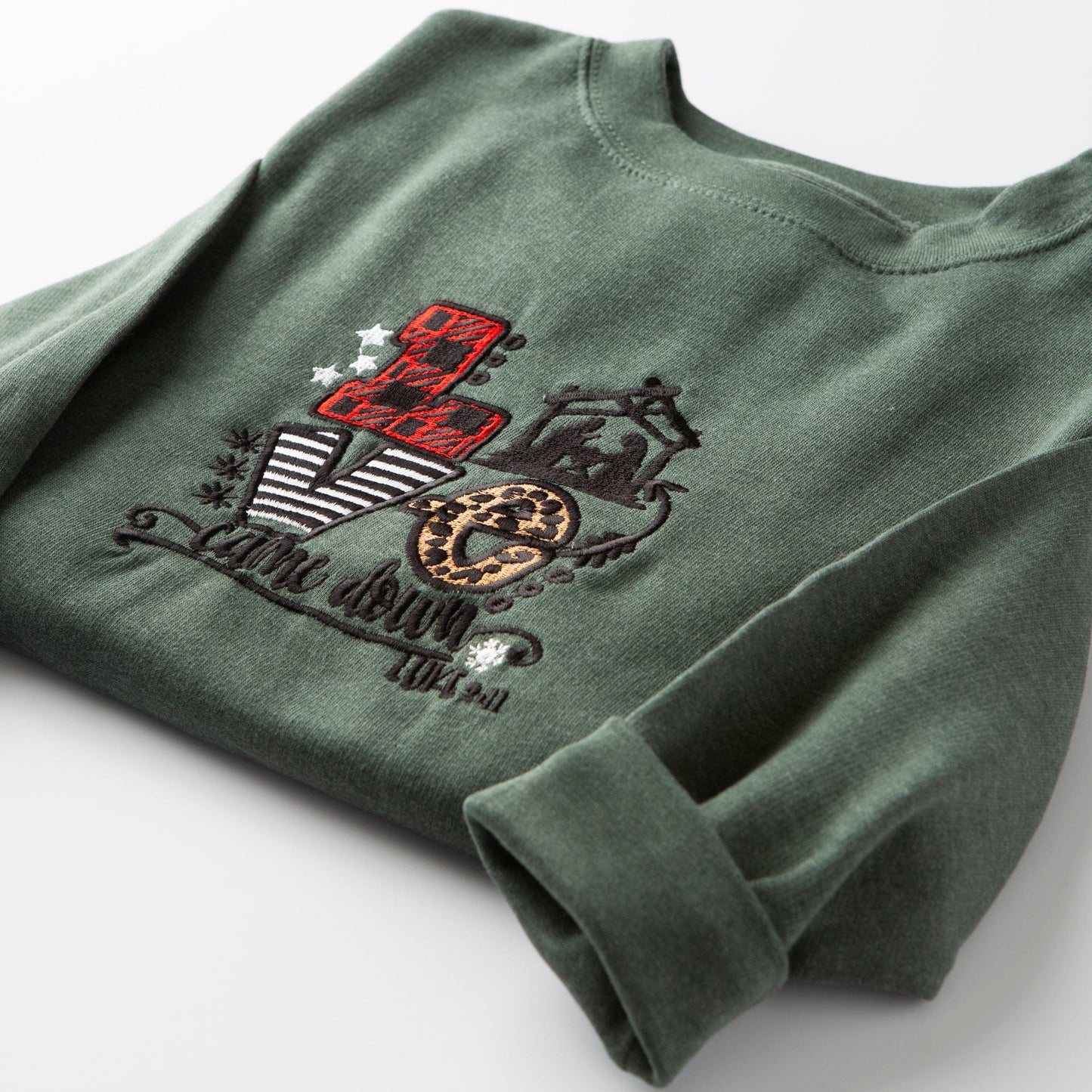 Embroidered Love Came Down Sweatshirt - 10
