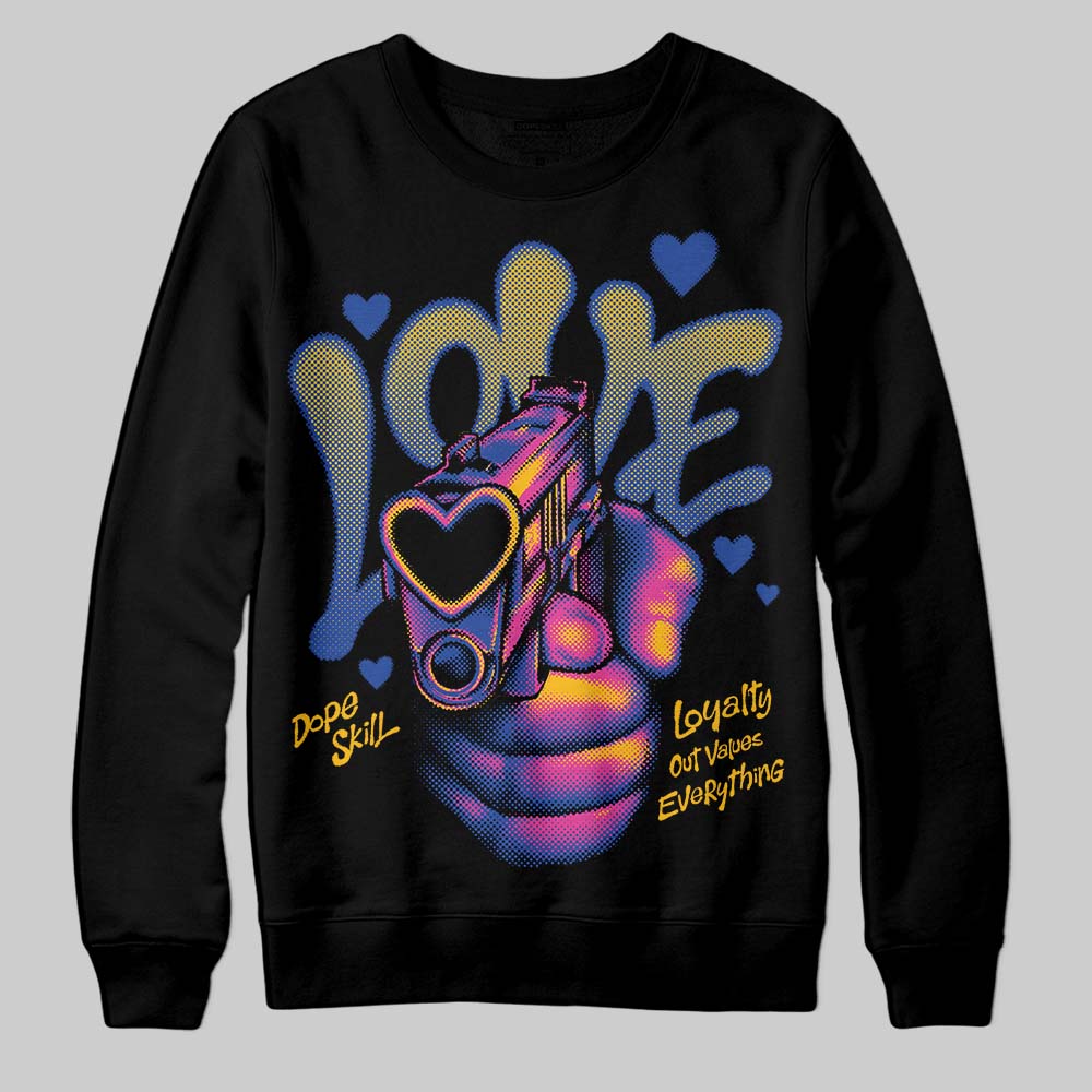 Royal Blue Collection DopeSkill Sweatshirt Love Shot Graphic