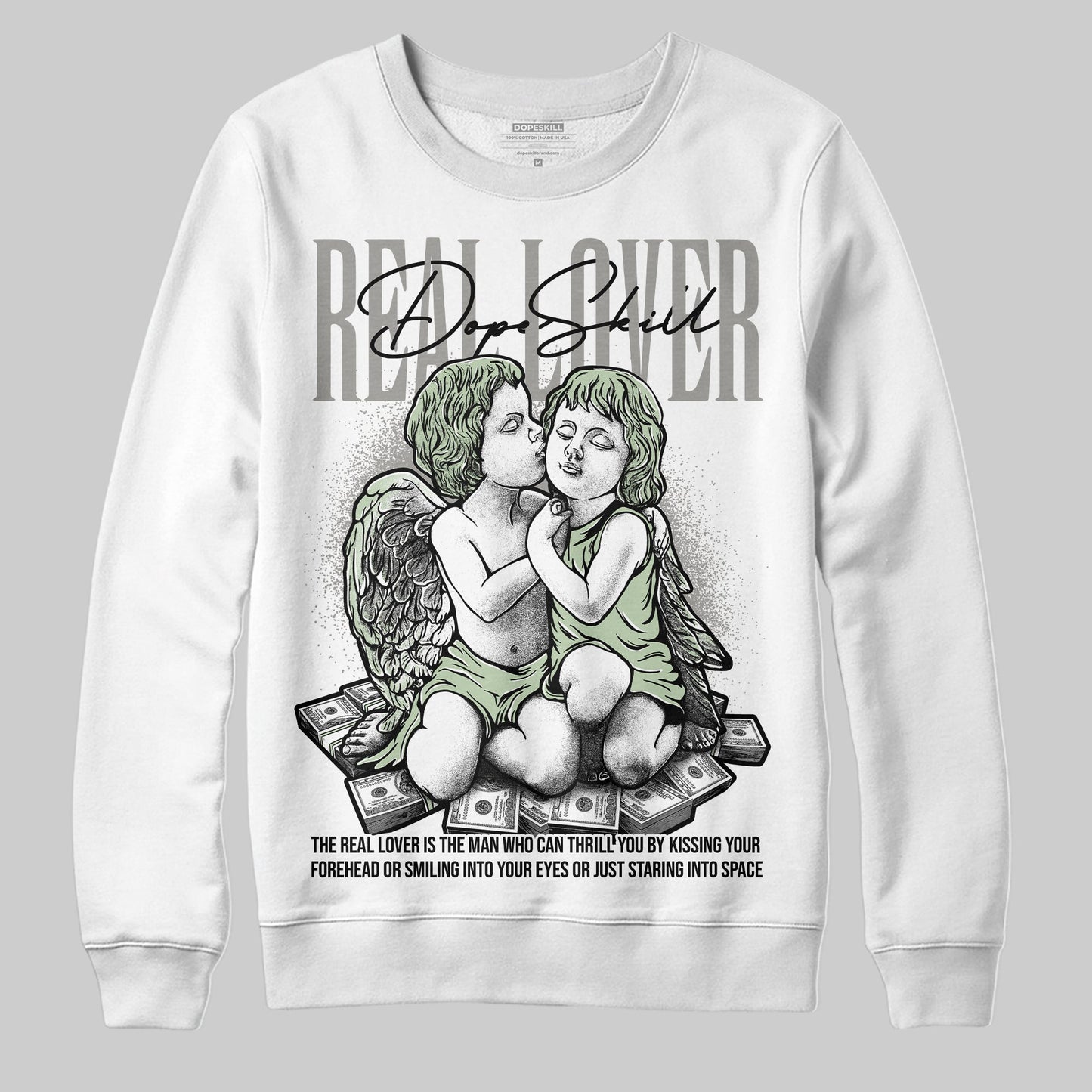 Seafoam 4s 2025 DopeSkill Sweatshirt Real Lover Graphic