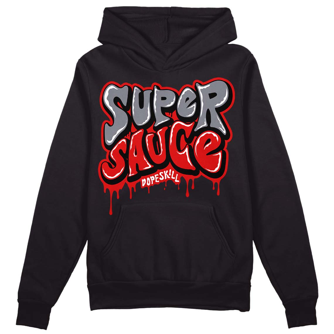 Gym Red 9s DopeSkill Hoodie Sweatshirt Super Sauce Graphic