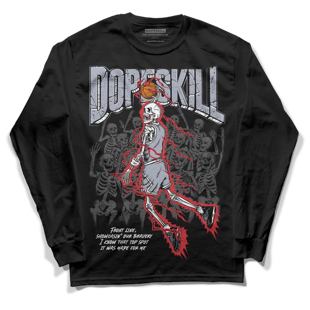Bred Reimagined 4s DopeSkill Long Sleeve T-Shirt Thunder Dunk Graphic
