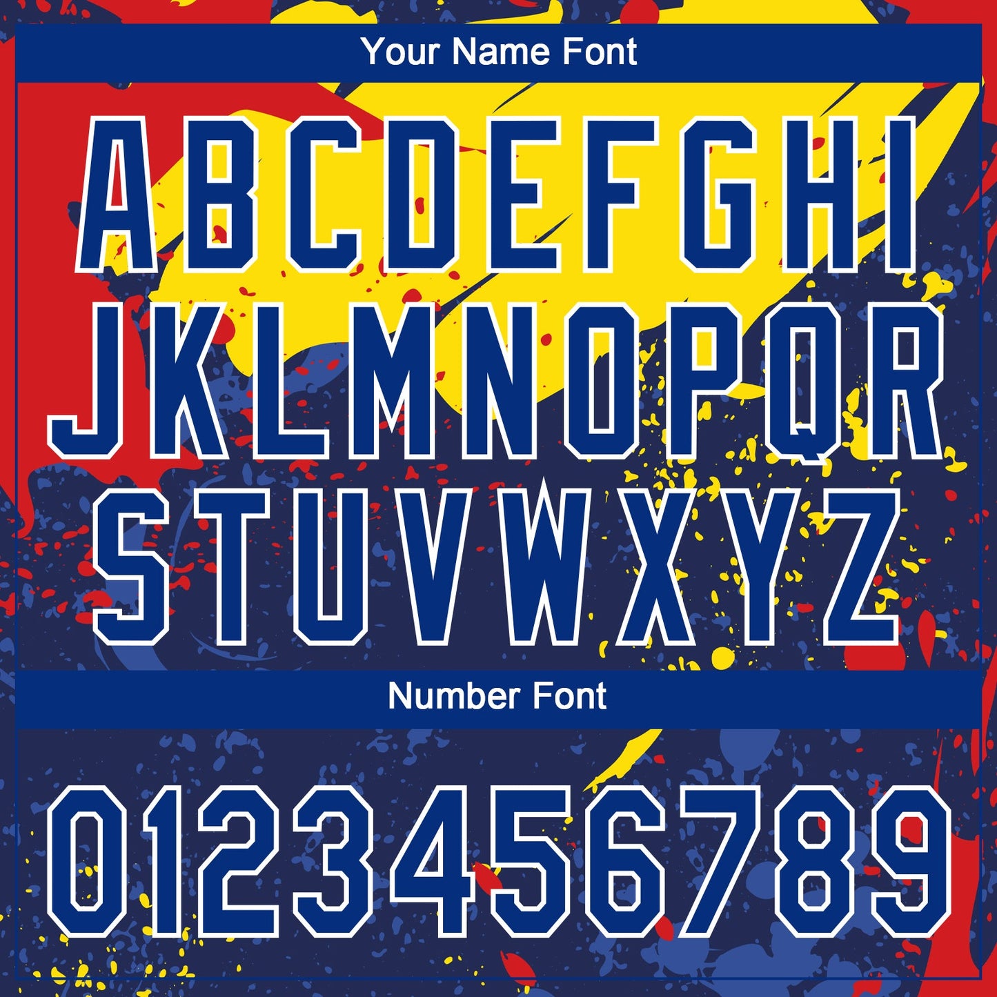 Custom Figure Royal-Gold 3D Pattern Design Authentic Baseball Jersey