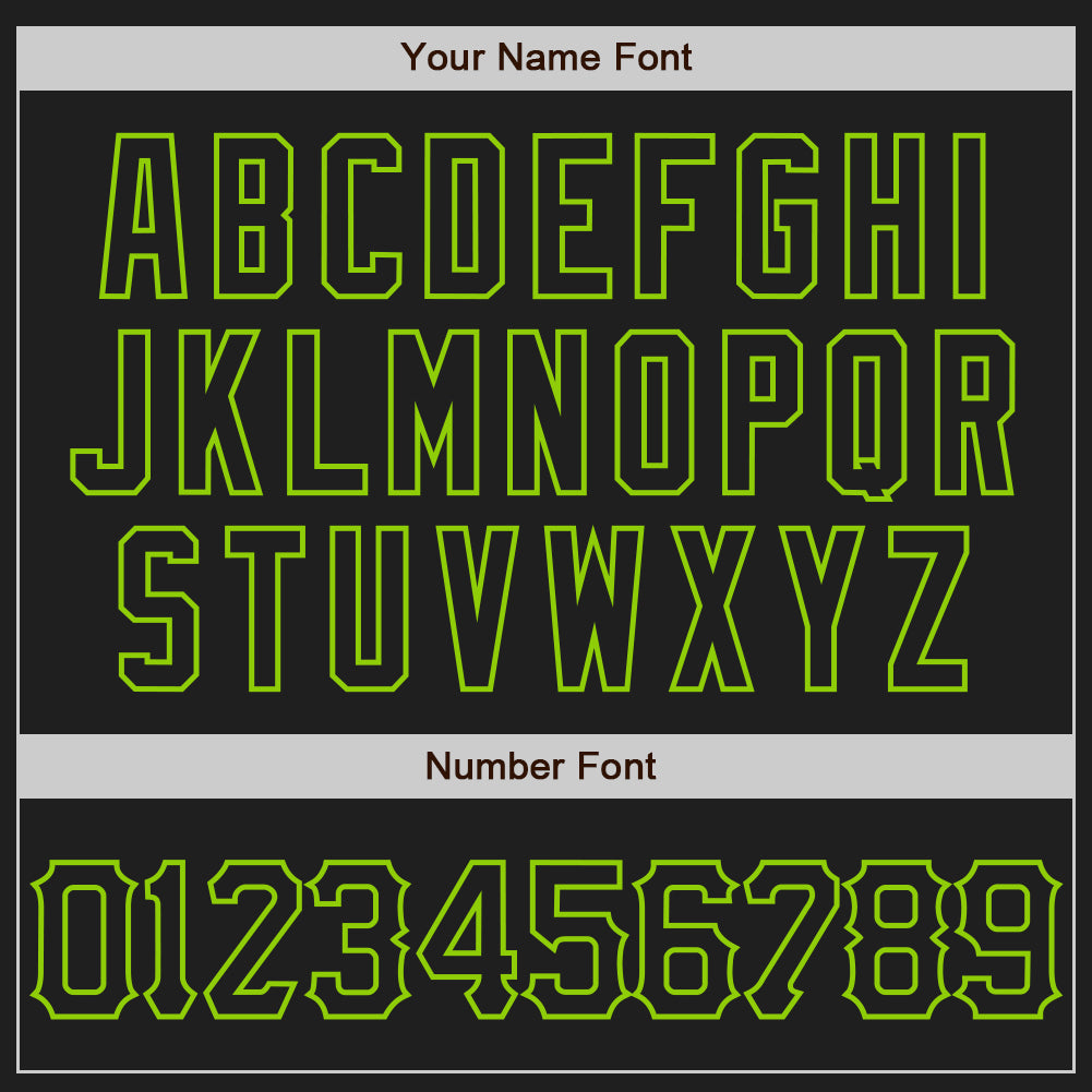 Custom Black Neon Green 3D Pattern Design Abstract Network Authentic Baseball Jersey