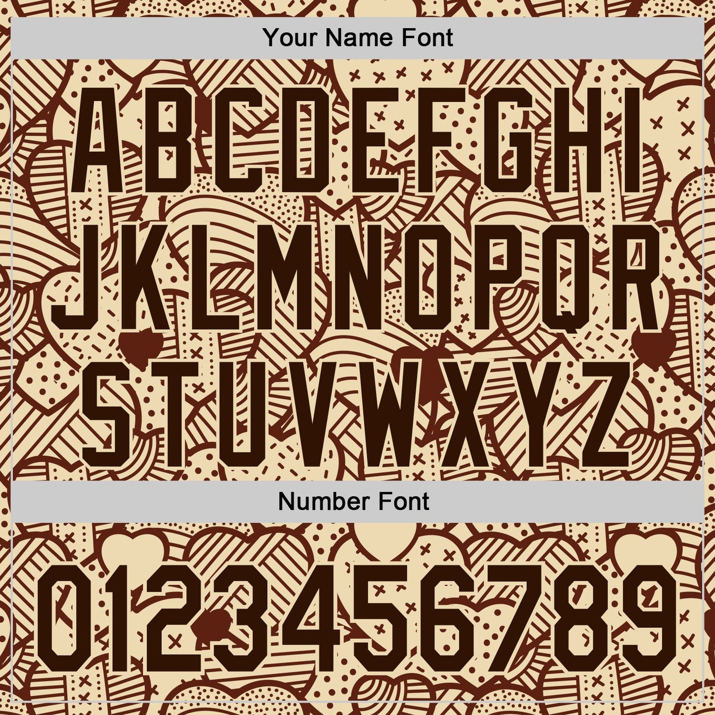 Custom Cream Brown 3D Pattern Design Foodie Food Snack Heart Chocolate Authentic Baseball Jersey