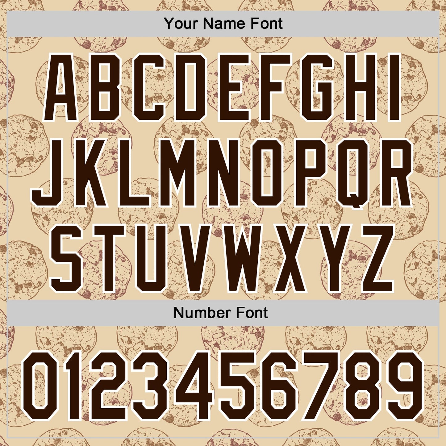 Custom City Cream Brown-White 3D Pattern Design Foodie Food Snack Chocolate Cookie Authentic Baseball Jersey