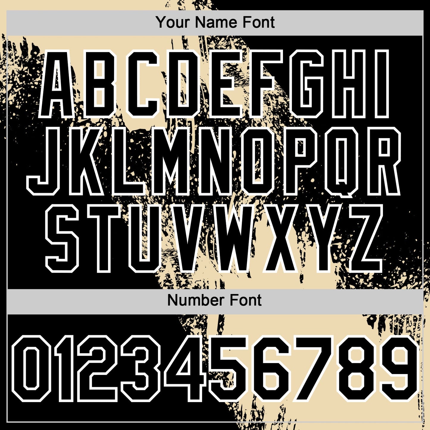 Custom Cream Black-White 3D Pattern Design Abstract Brush Stroke Authentic Baseball Jersey